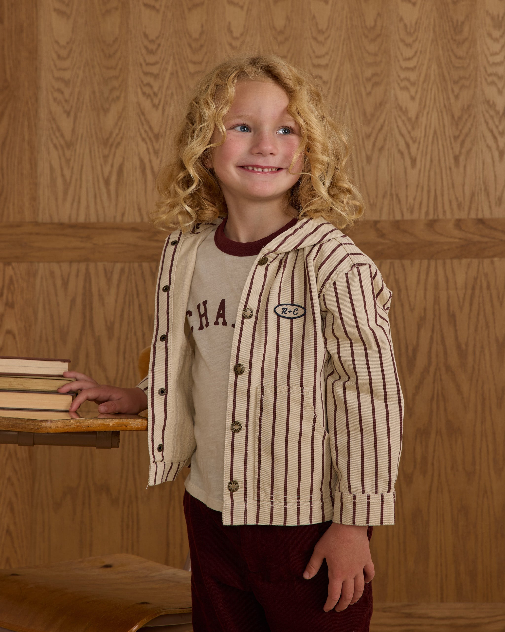 Sammy Jacket || Cedar Pinstripe