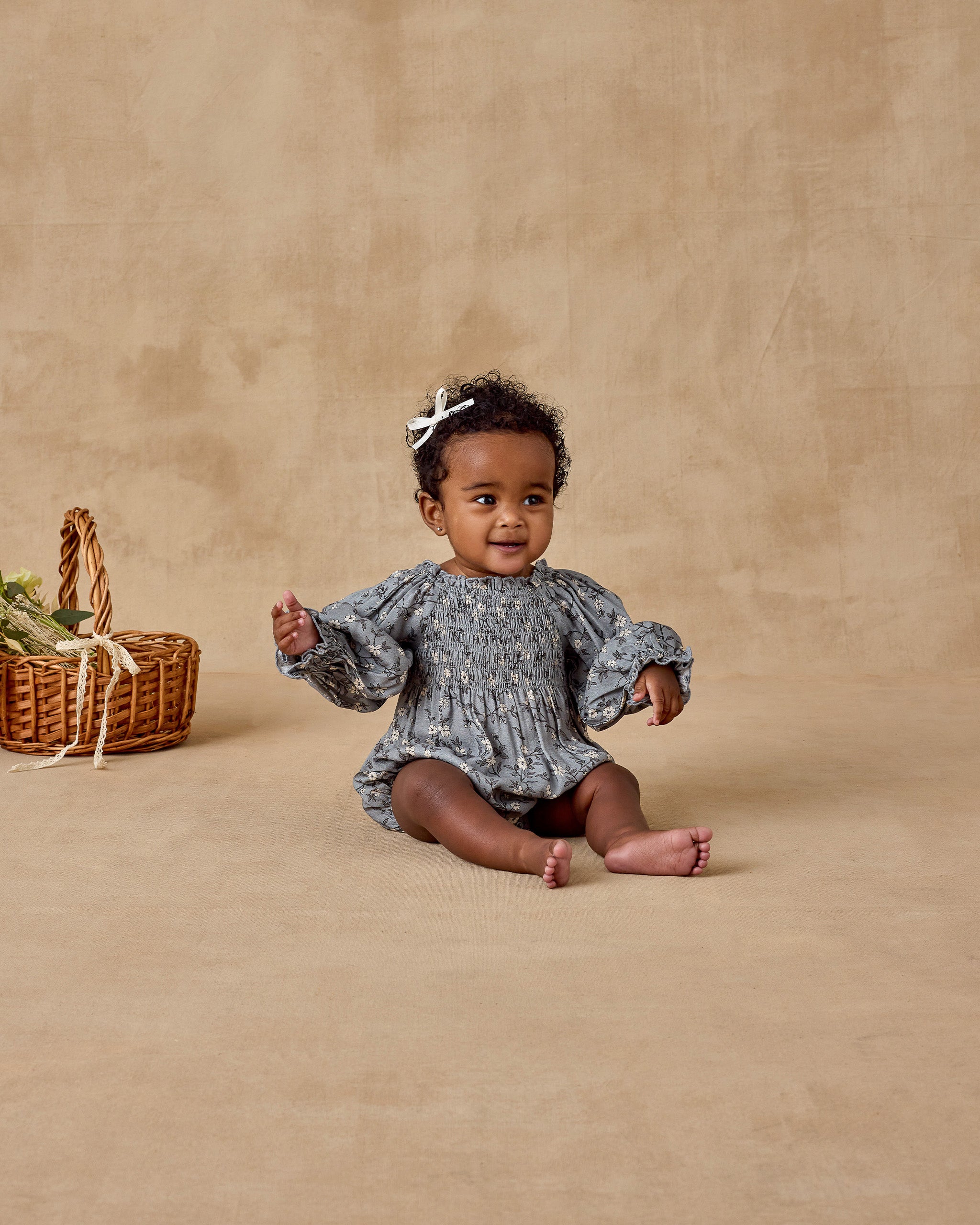 Autumn Romper | French Blue Floral