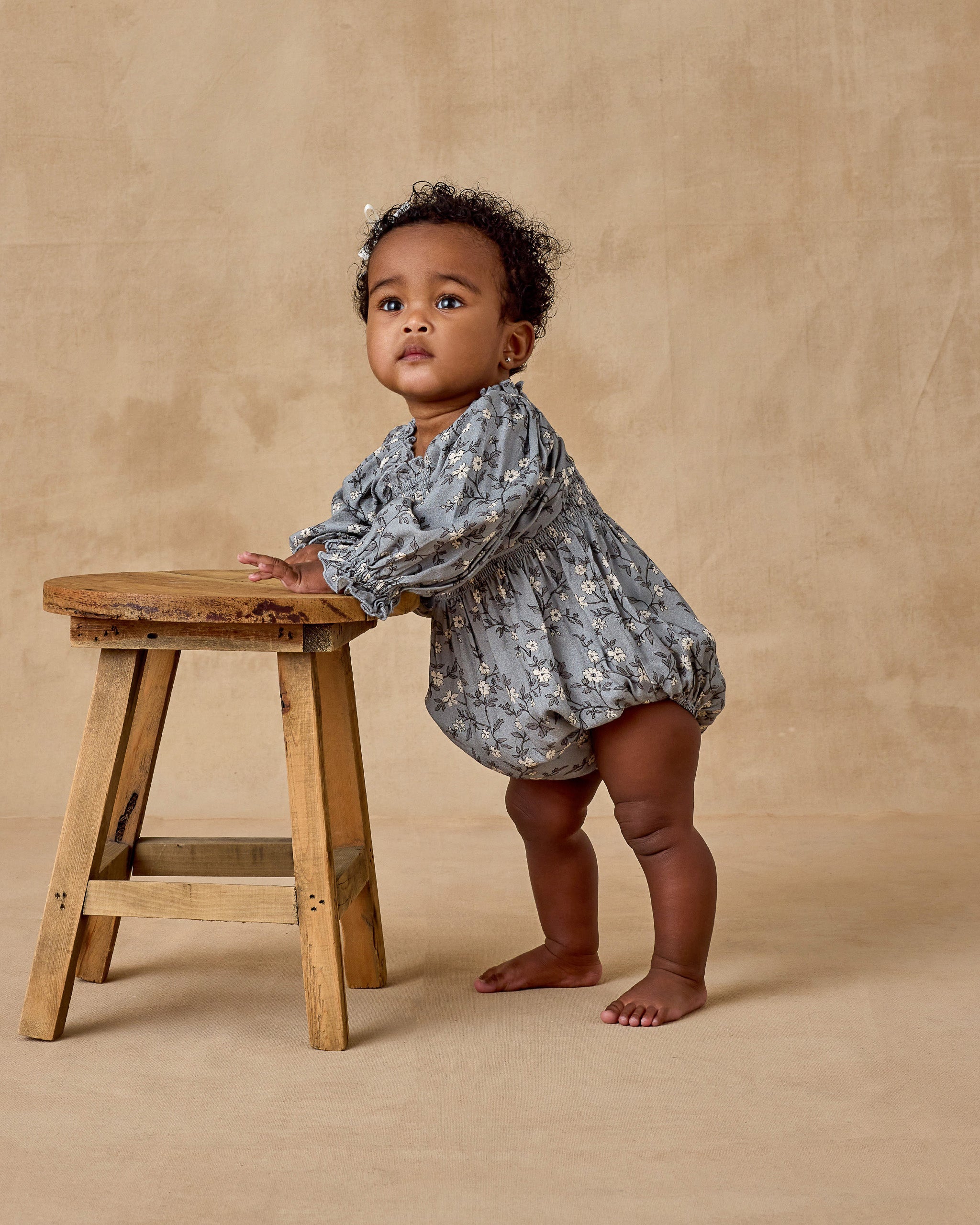 Autumn Romper | French Blue Floral