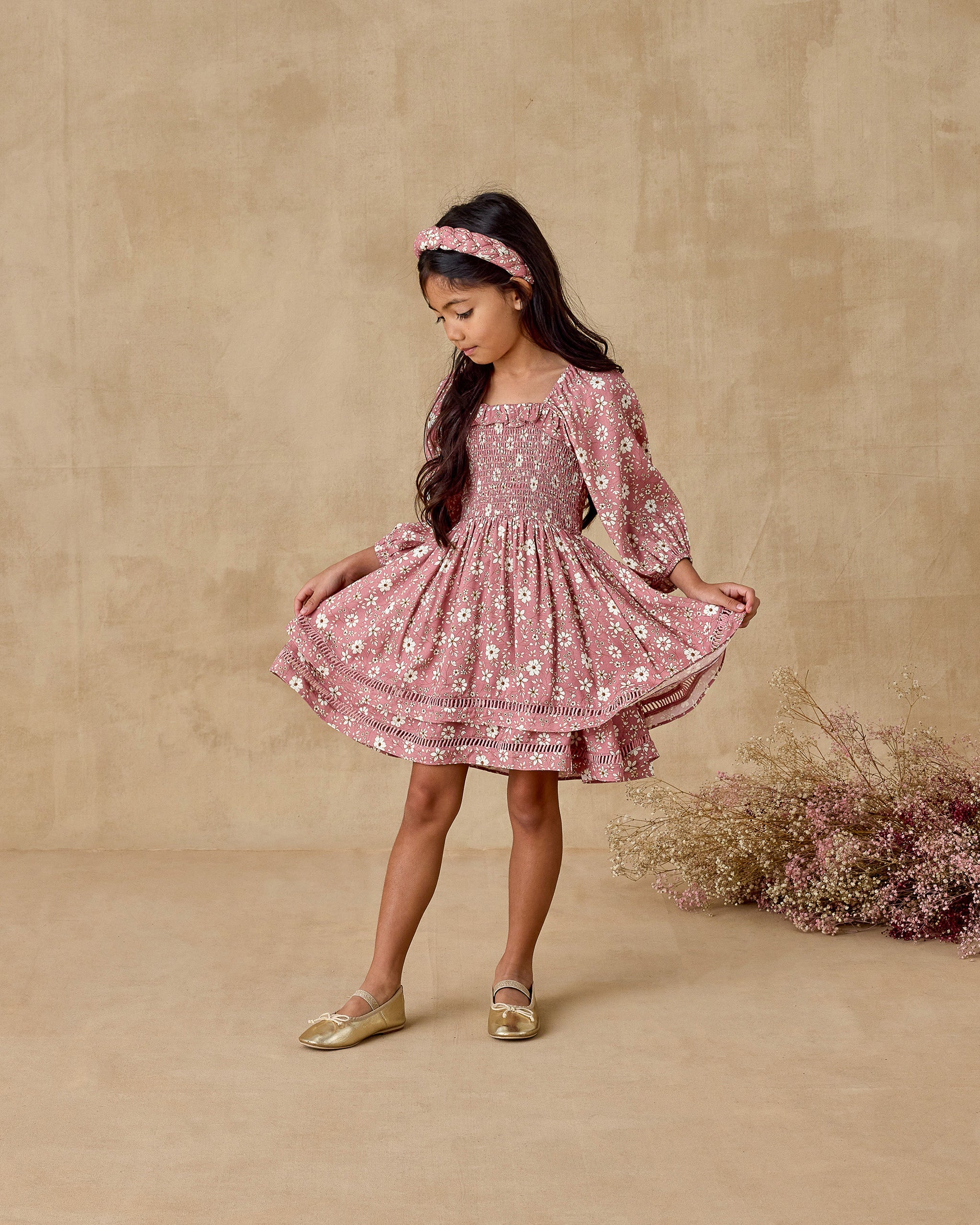 Elodie Dress | Rose Bloom