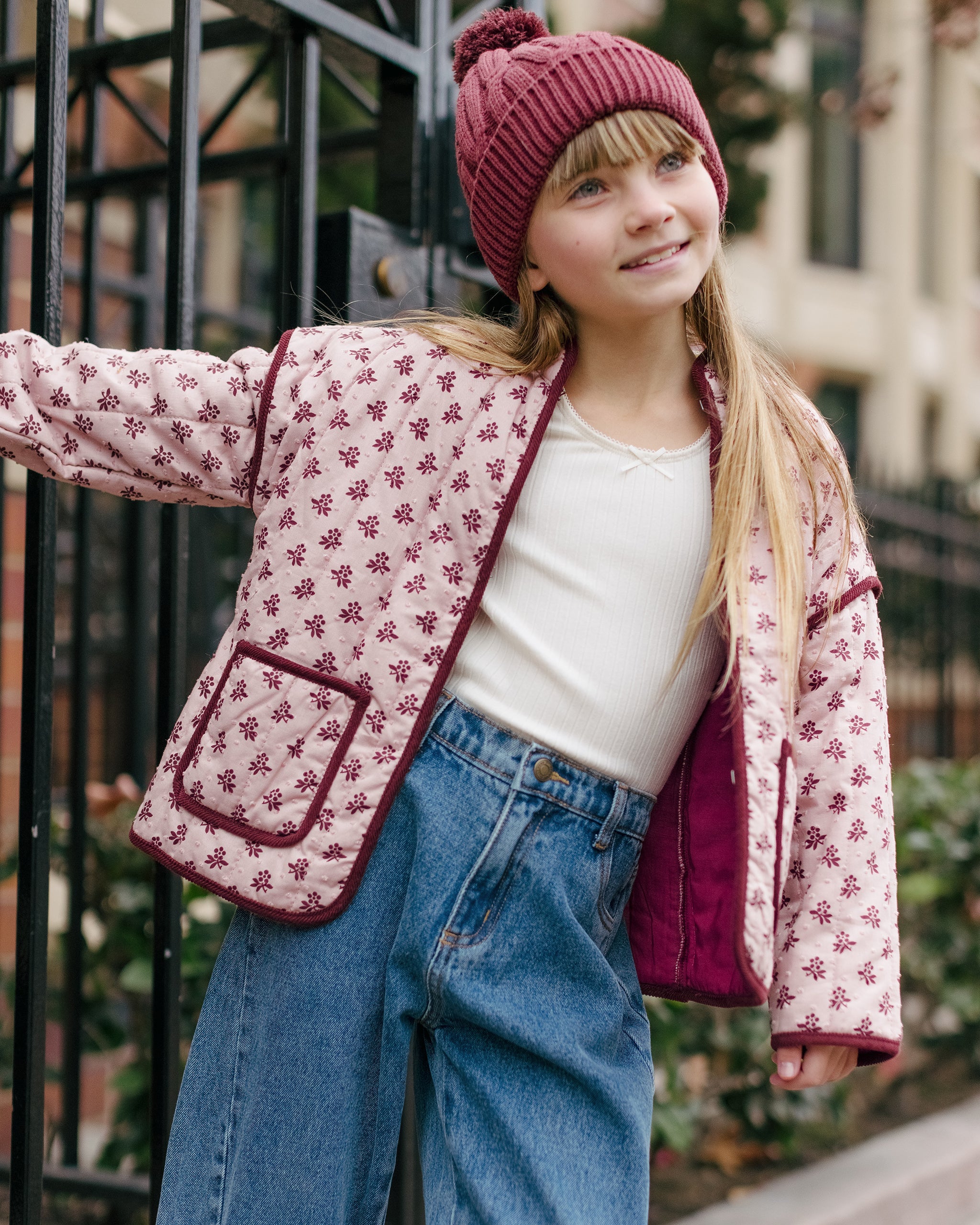 Quilted Jacket || Blush Fleur