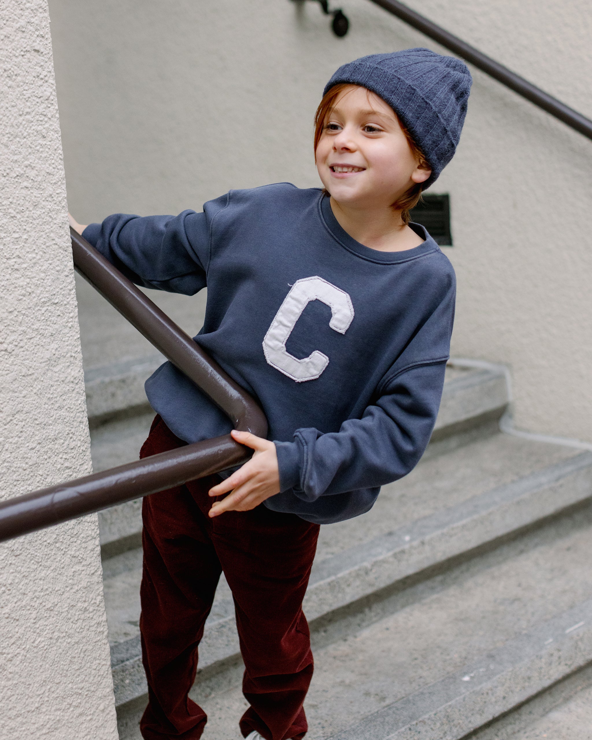 Relaxed Sweatshirt || Navy