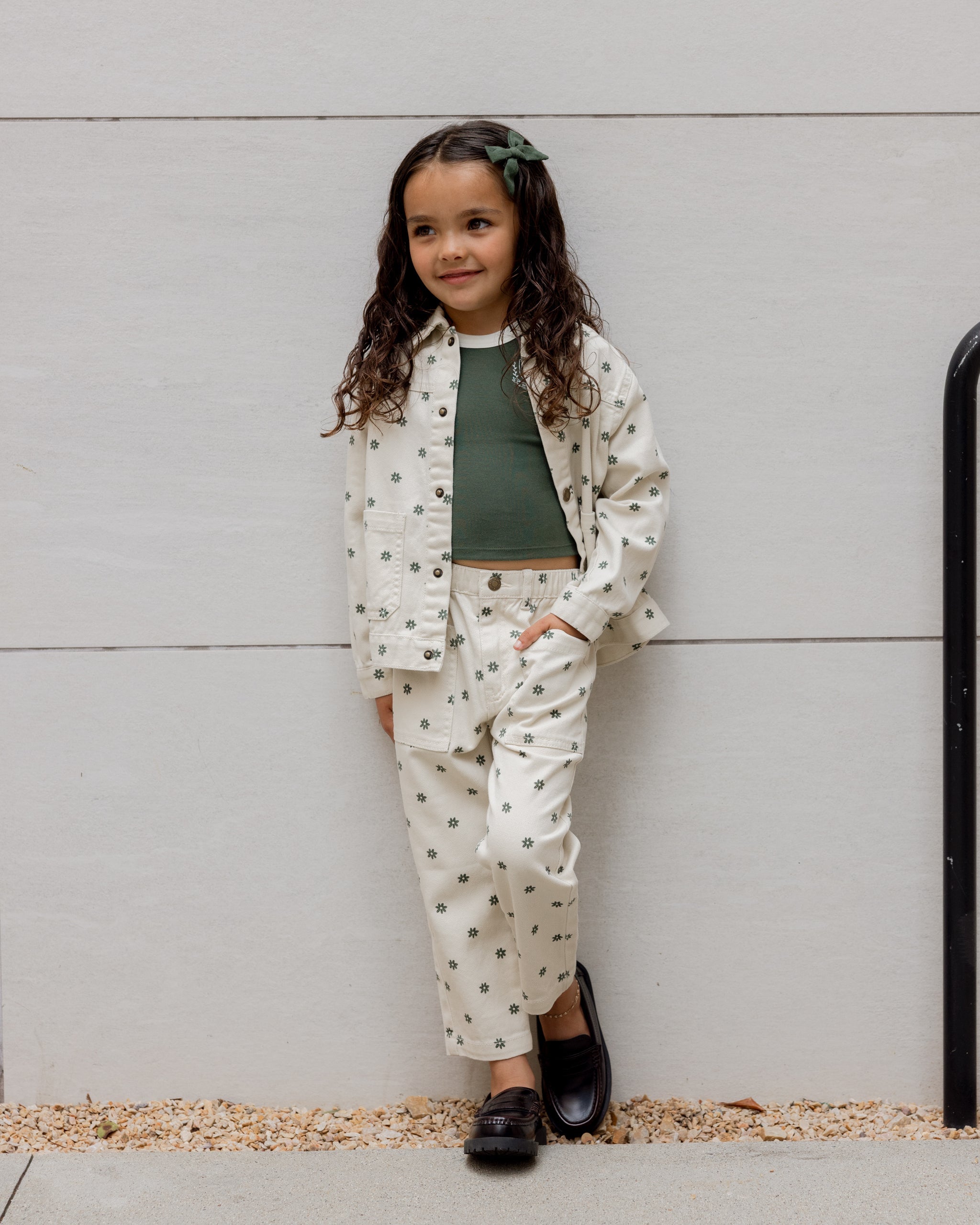 Jersey Tee || Green - Rylee + Cru | Kids Clothes | Trendy Baby Clothes | Modern Infant Outfits |