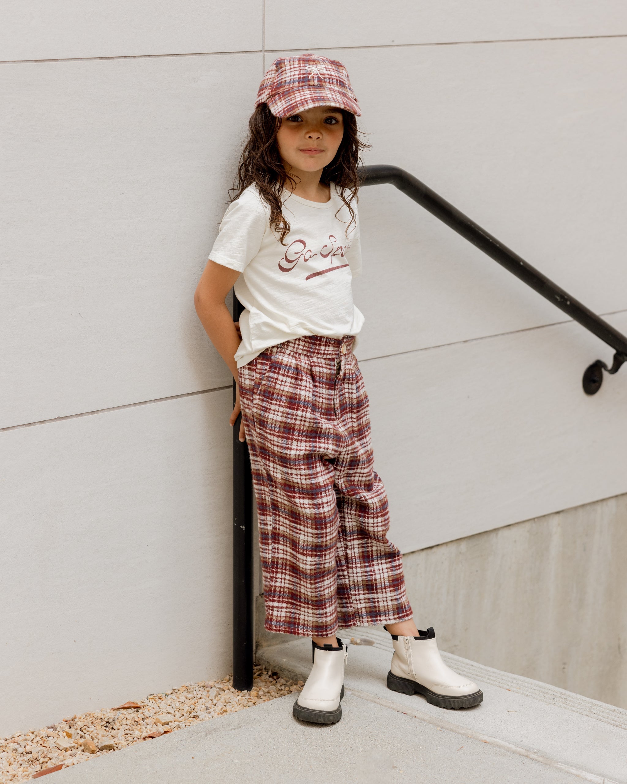 Brooklyn Trouser || Burgundy Plaid