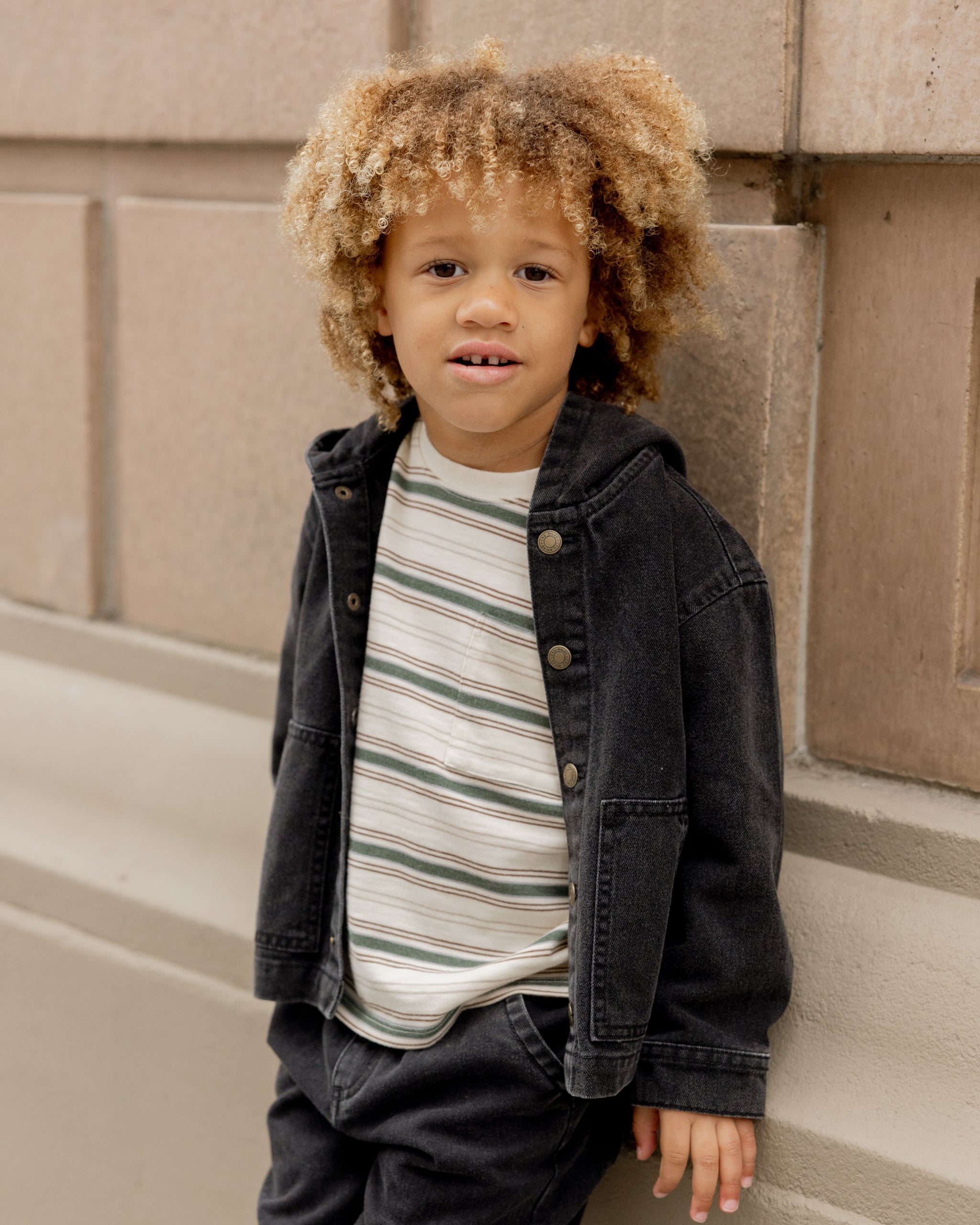 Sammy Jacket || Washed Black - Rylee + Cru | Kids Clothes | Trendy Baby Clothes | Modern Infant Outfits |
