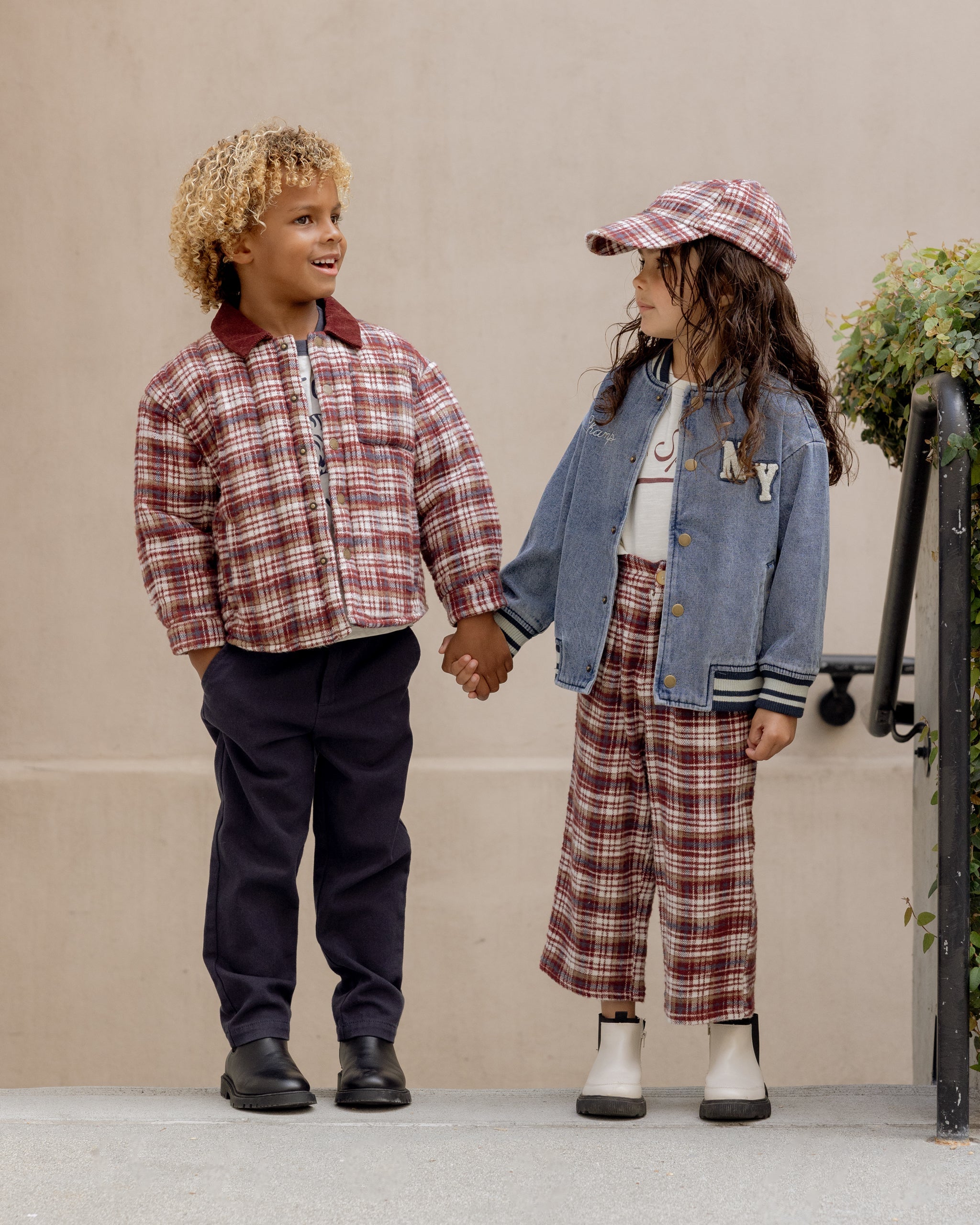 Brooklyn Trouser || Burgundy Plaid