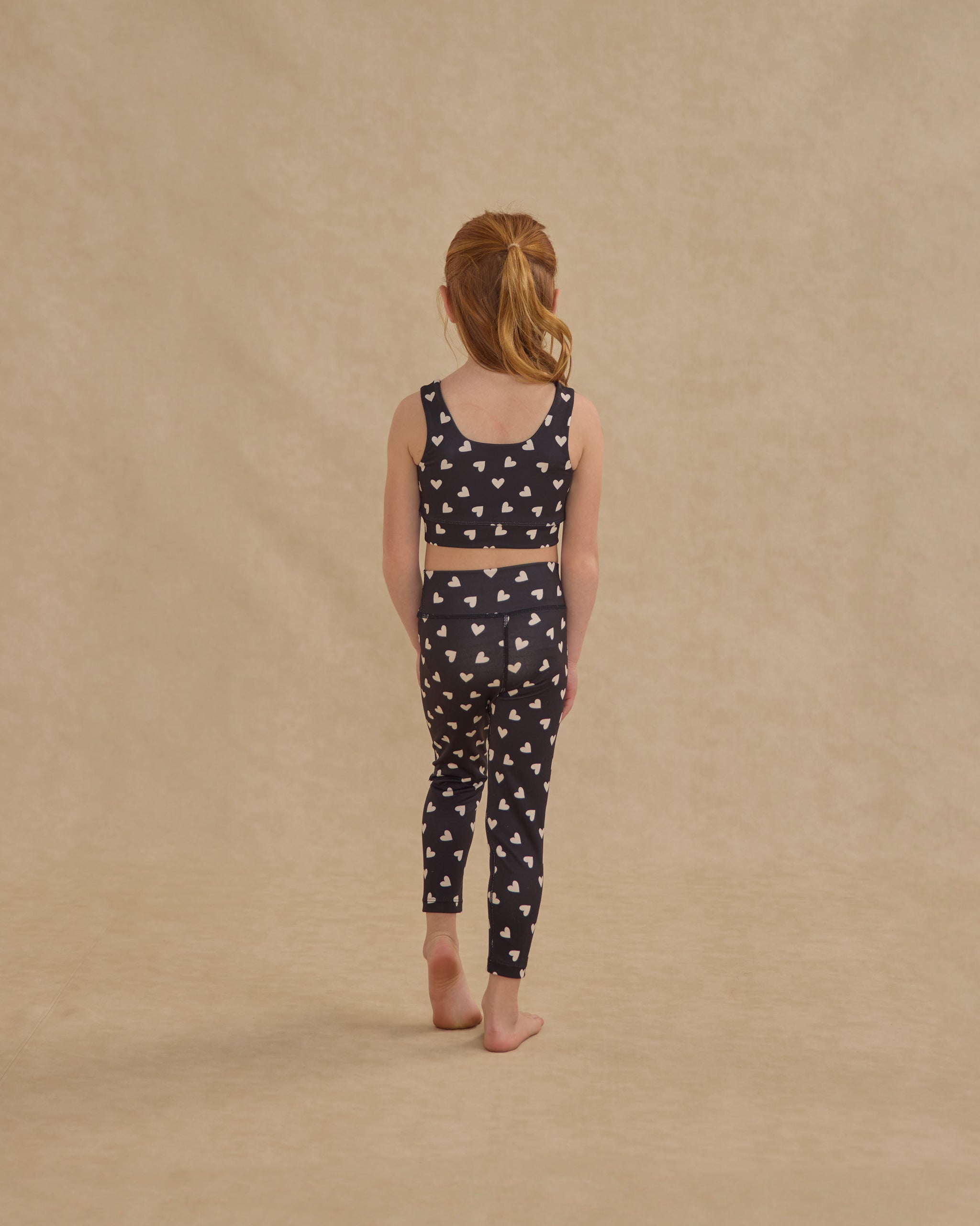 Swift Sports Bra || Hearts - Rylee + Cru | Kids Clothes | Trendy Baby Clothes | Modern Infant Outfits |
