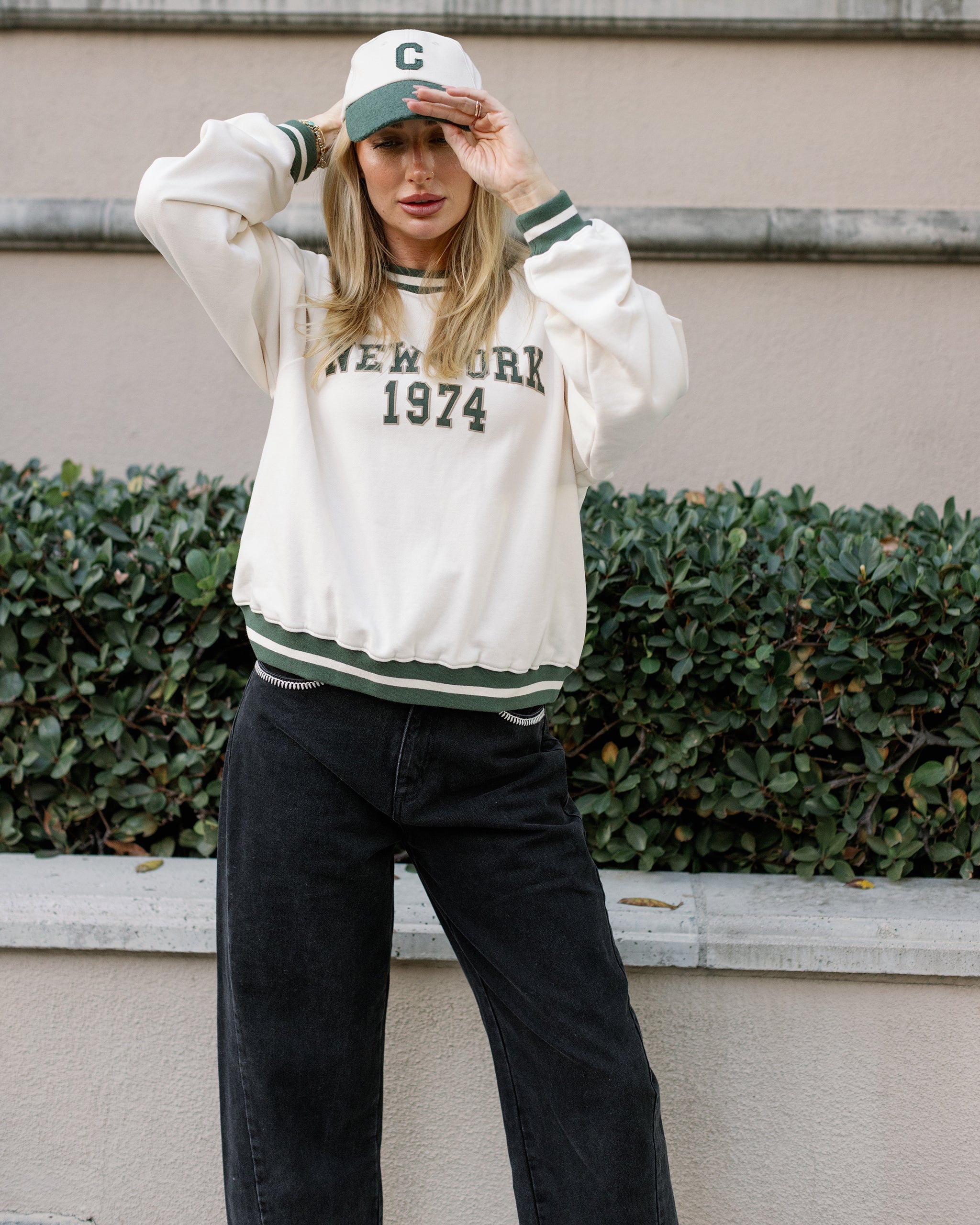 Oversized Raglan Sweatshirt | New York – Rylee + Cru