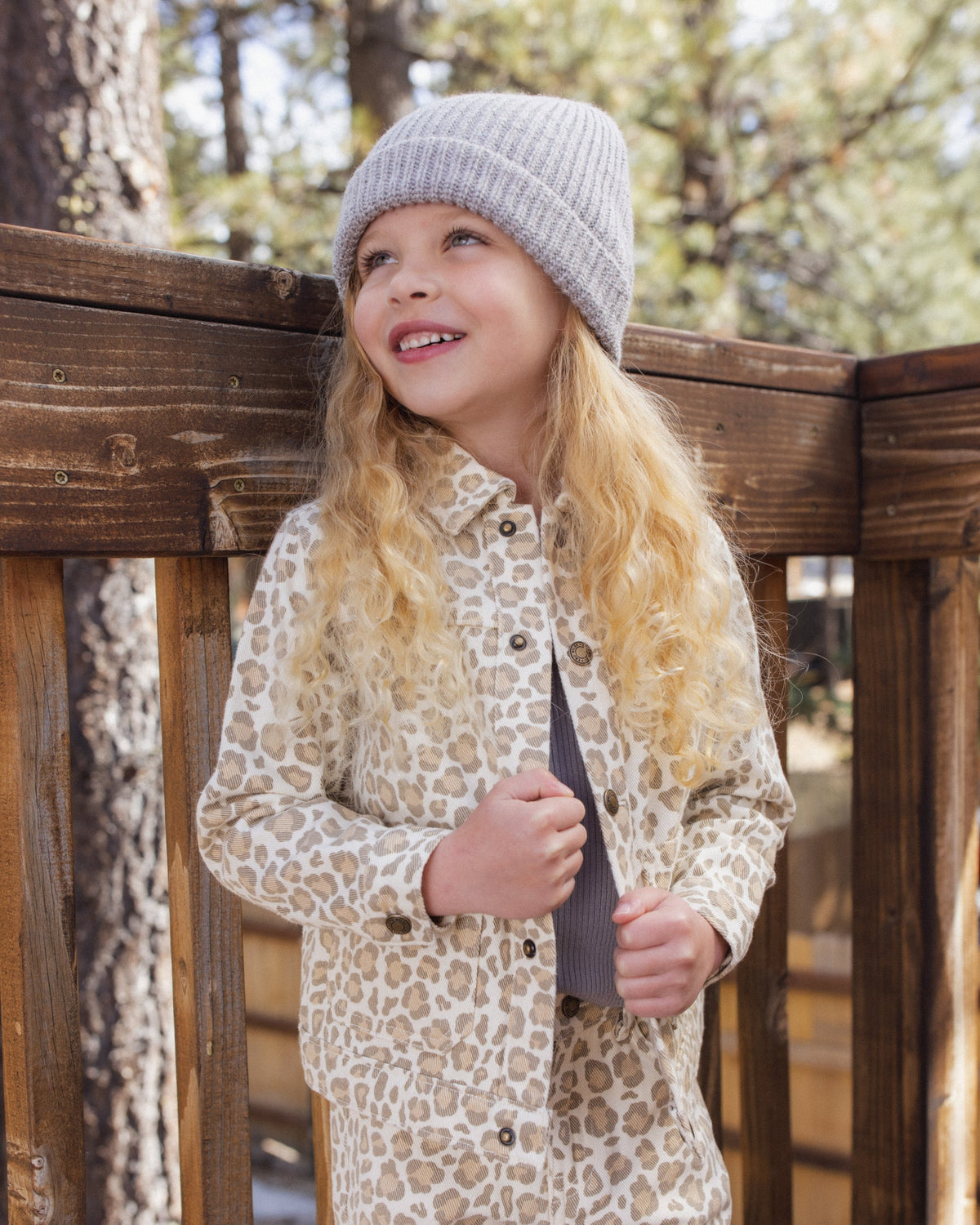 Denim Chore Coat Leopard