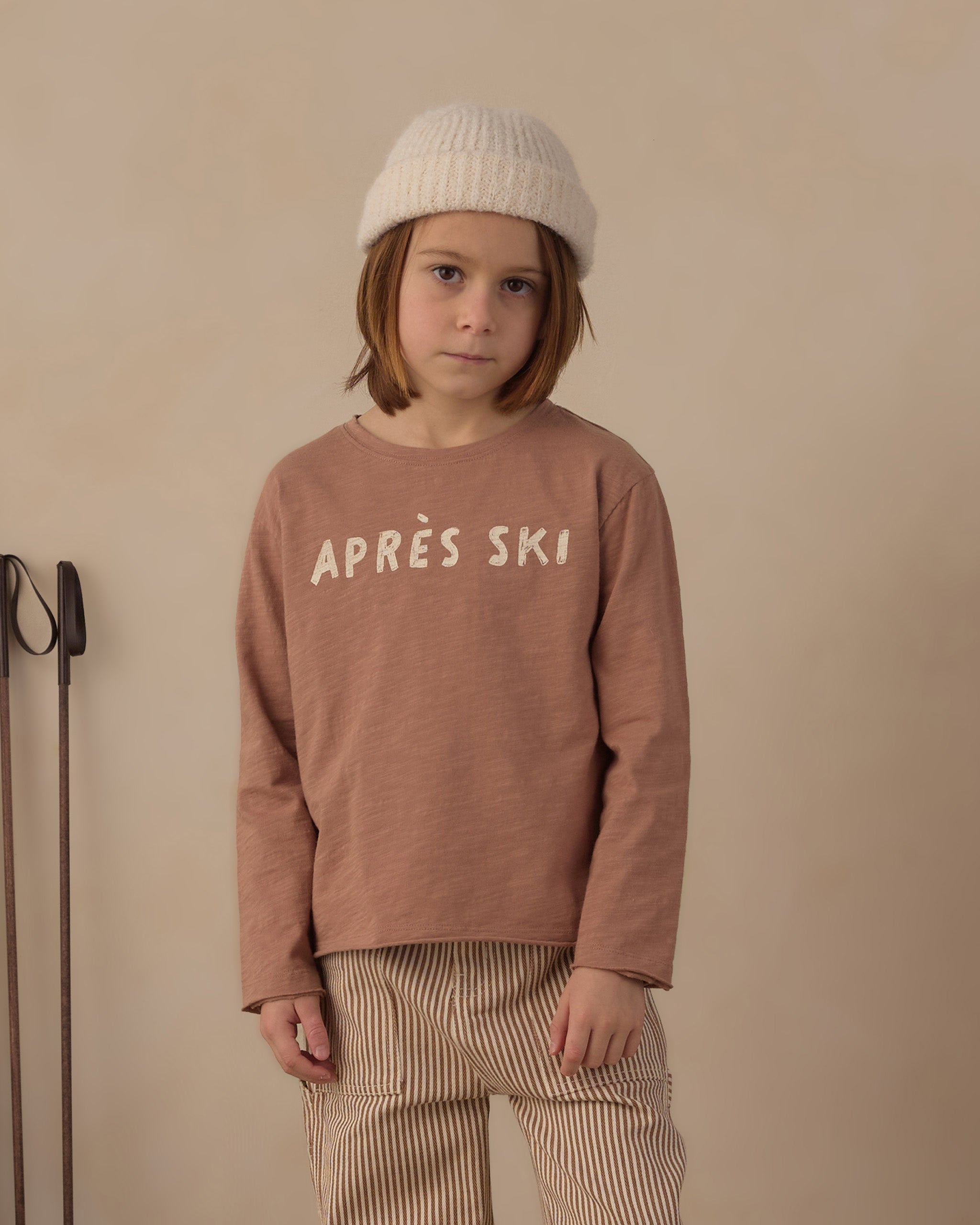 Raw Edge Long Sleeve Tee Apres Ski