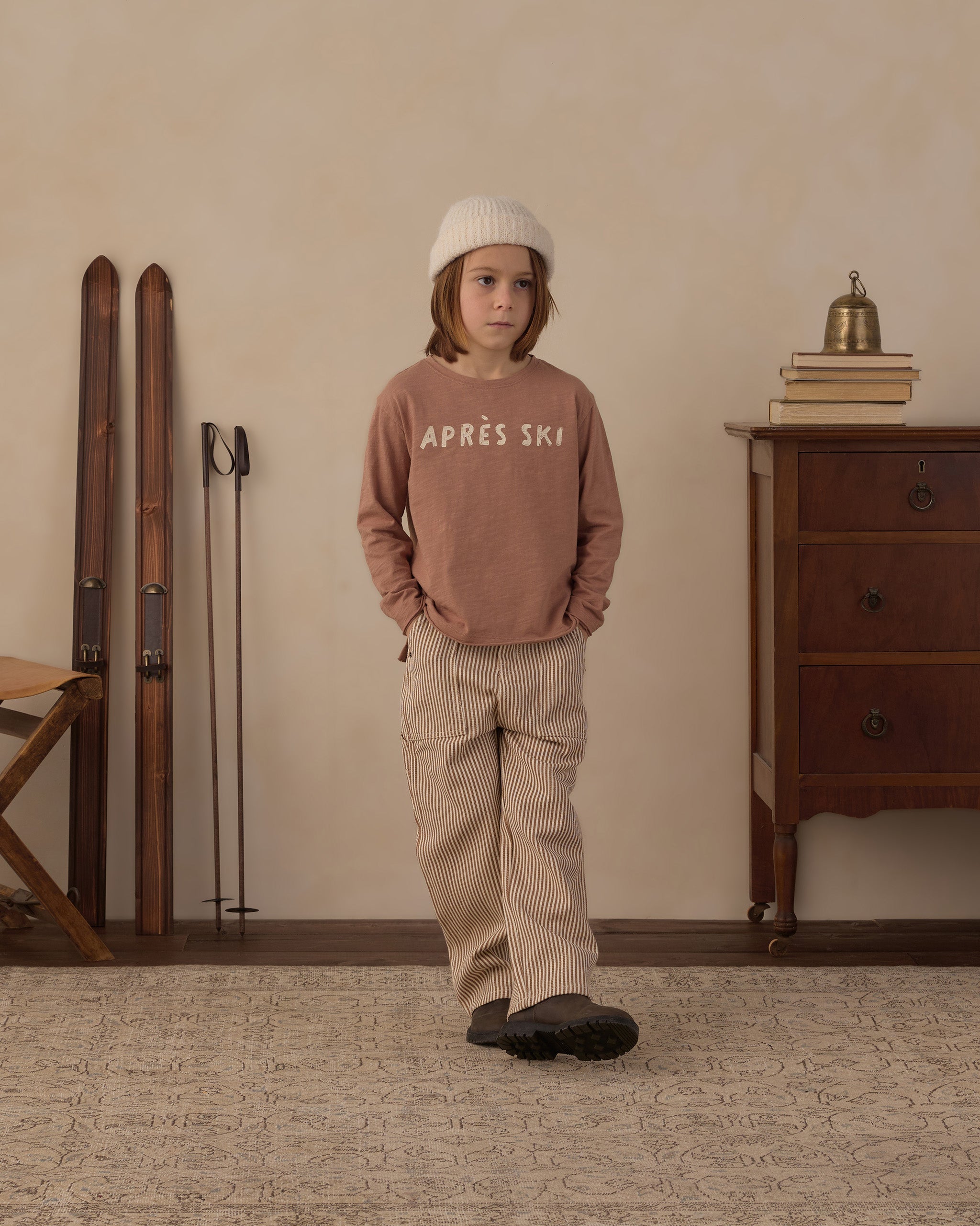 Raw Edge Long Sleeve Tee Apres Ski