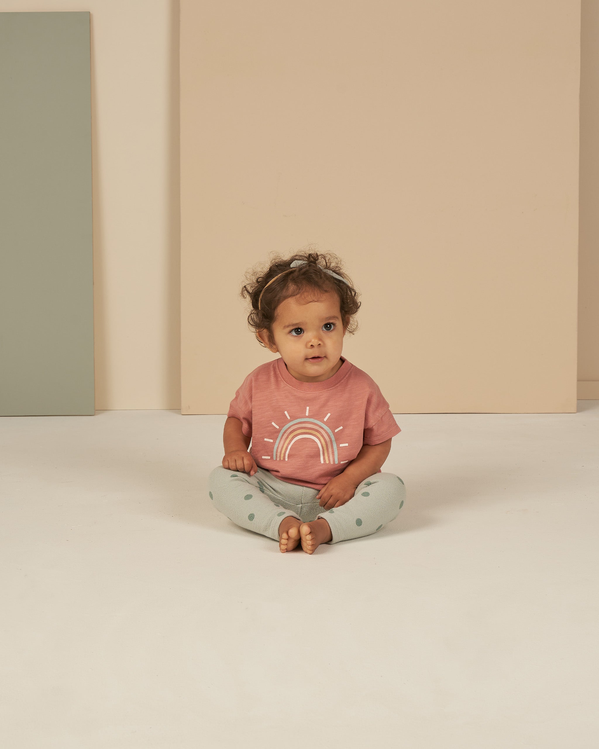 Boxy Tee || Rainbow - Rylee + Cru | Kids Clothes | Trendy Baby Clothes | Modern Infant Outfits |