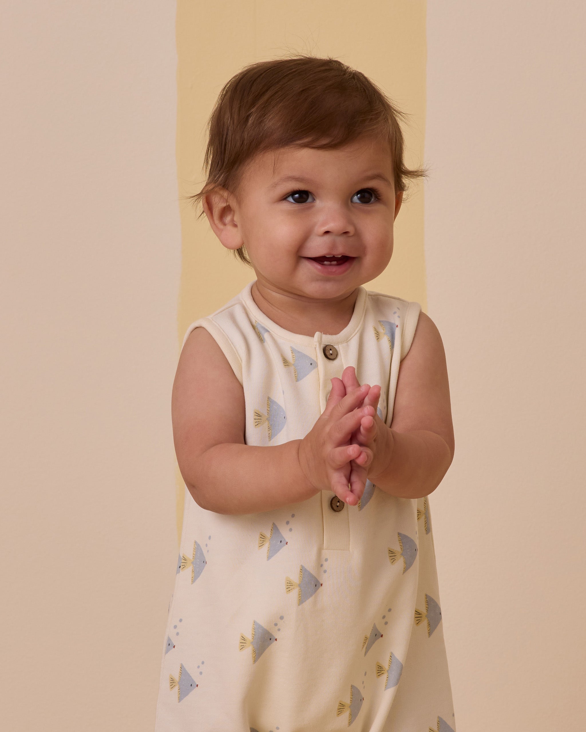 Davis Romper || Angel Fish