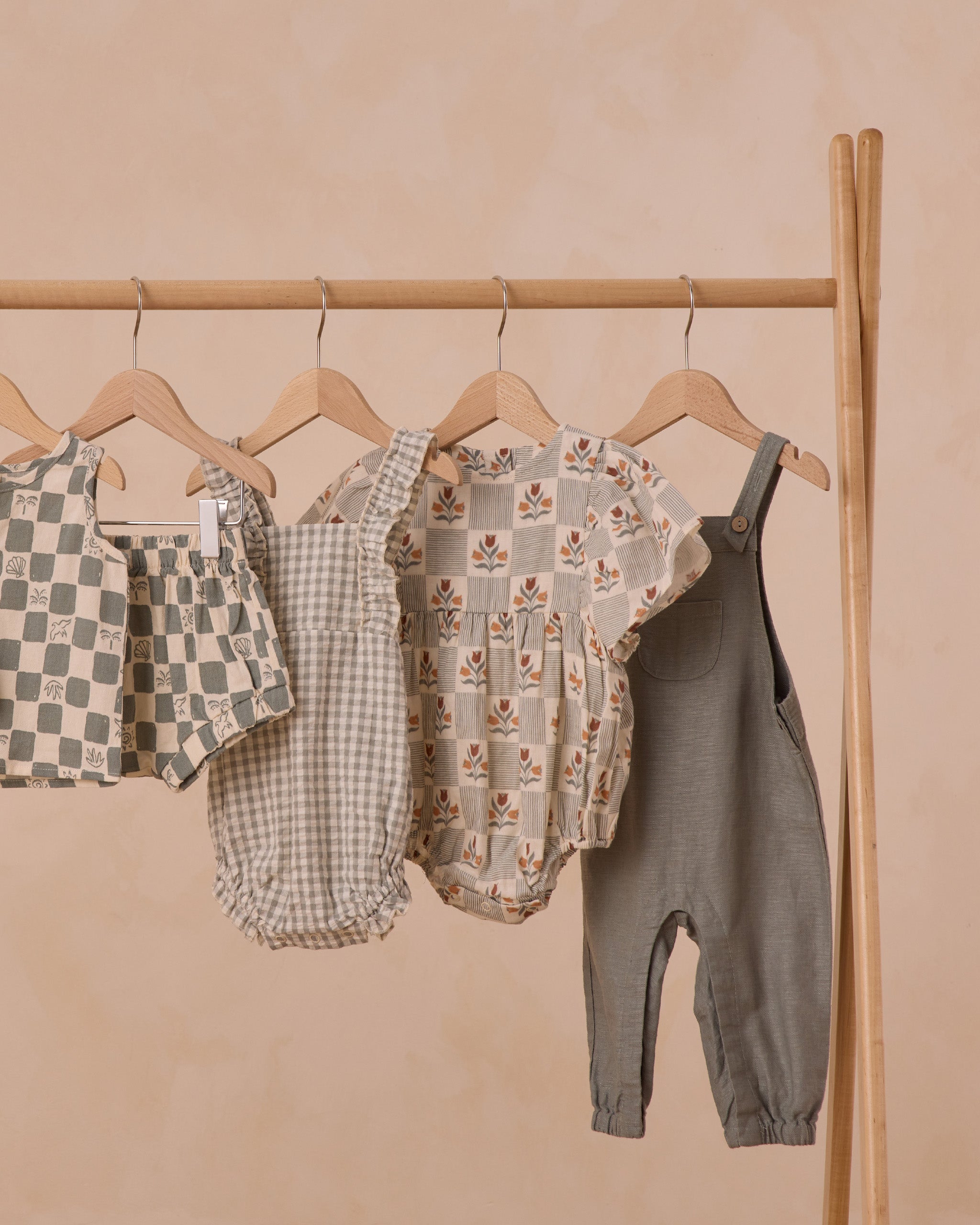 Chiara Romper || Eucalyptus Gingham