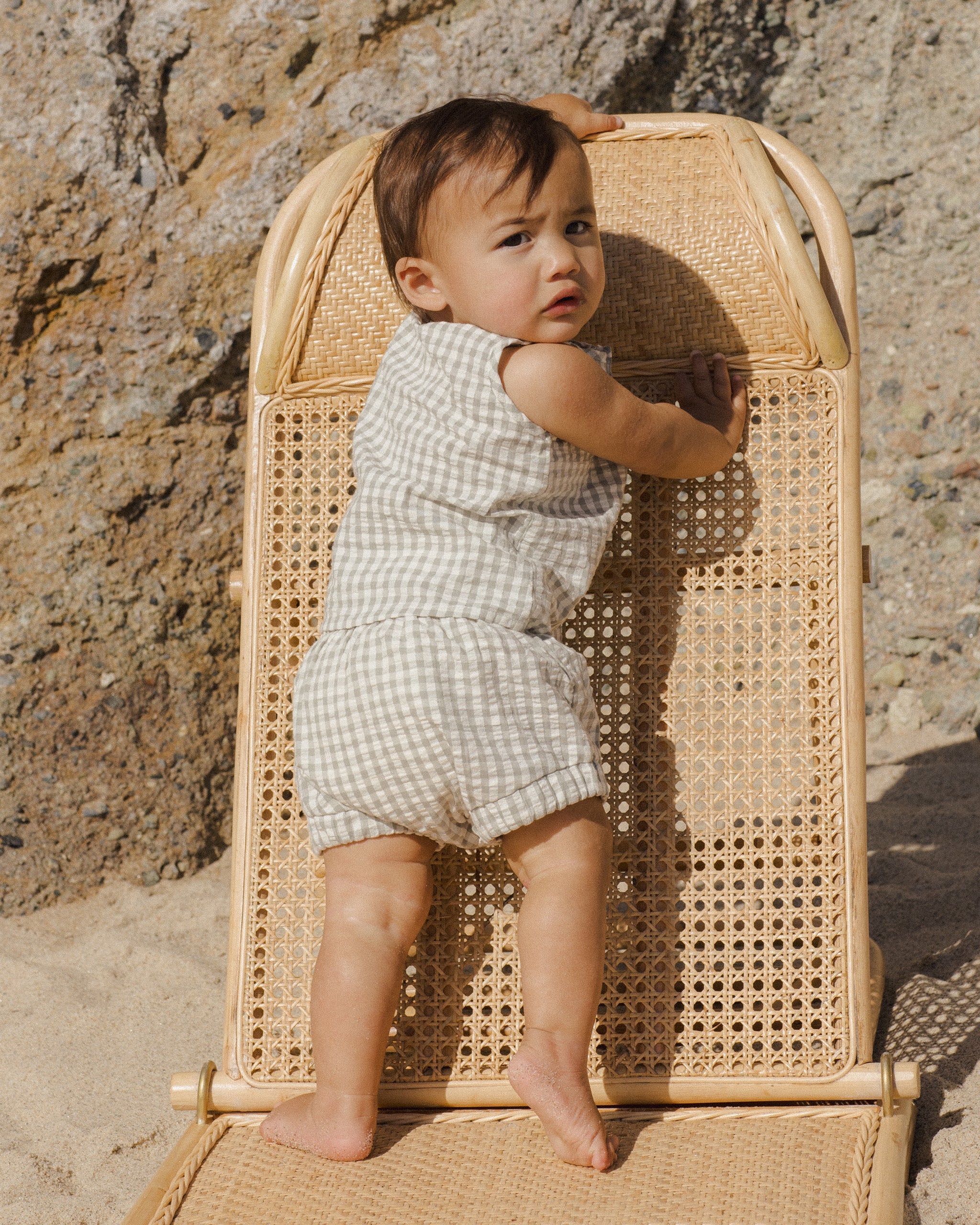 Baby Tank Set || Eucalyptus Gingham