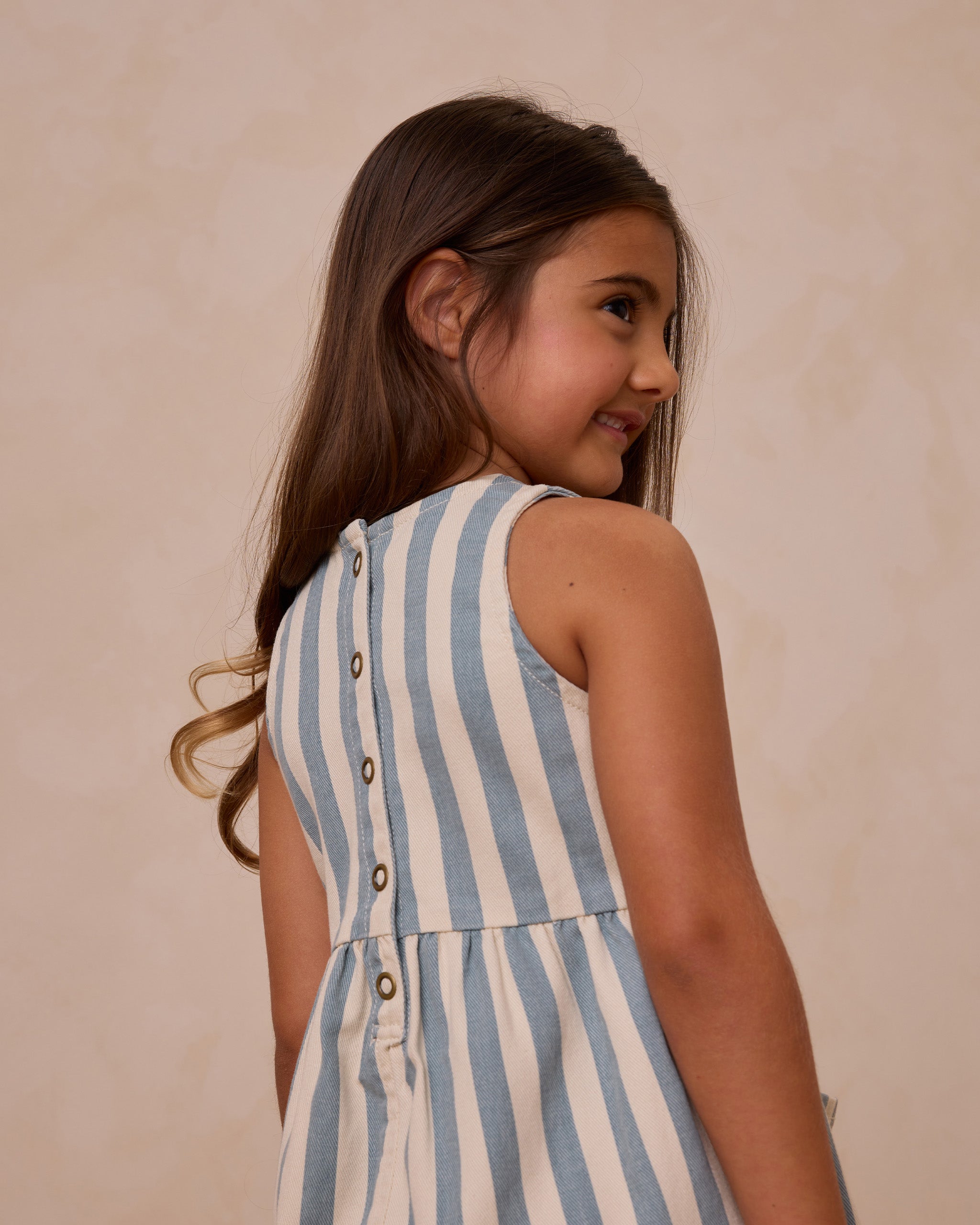 Dani Romper || Ocean Stripe
