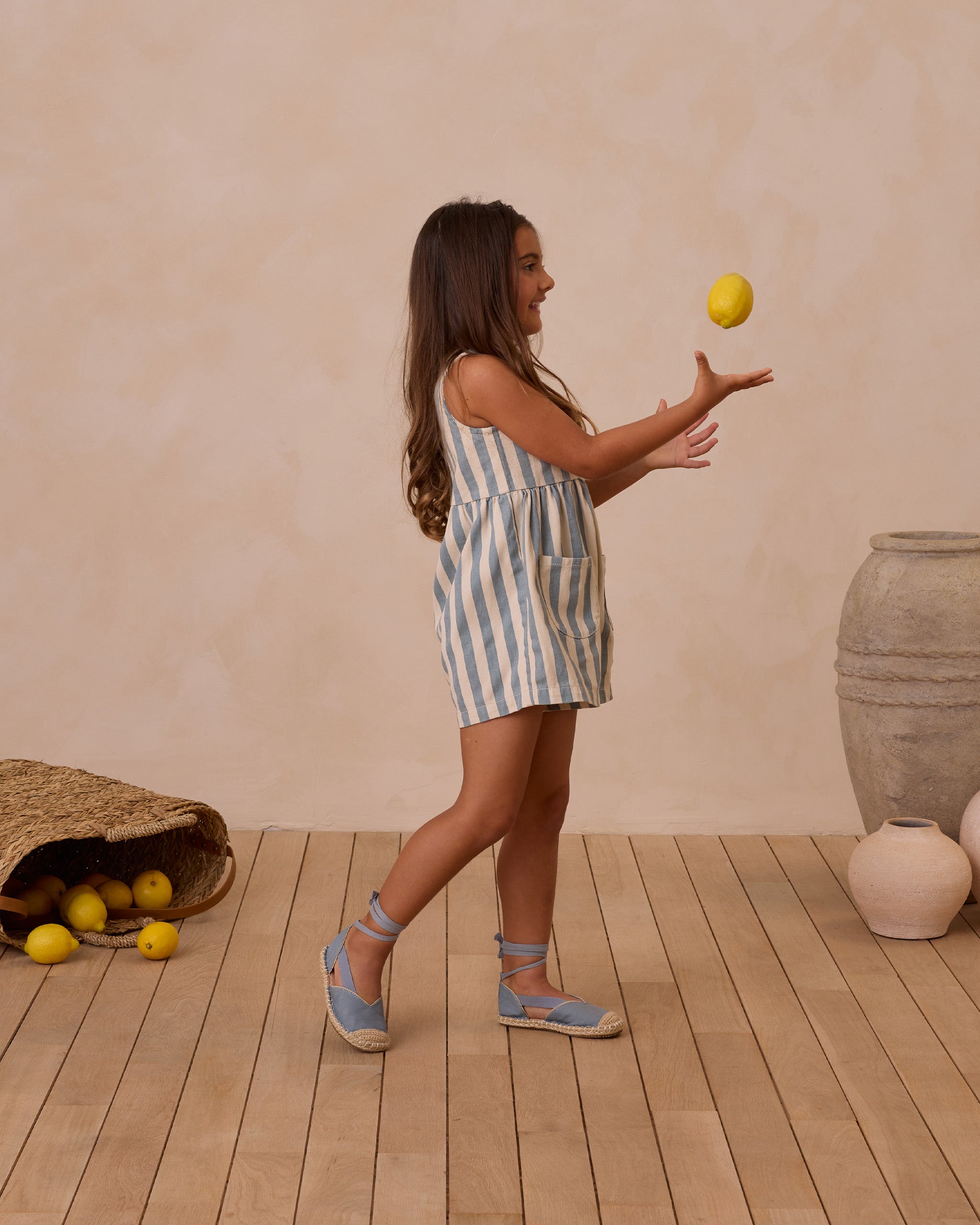 Dani Romper || Ocean Stripe