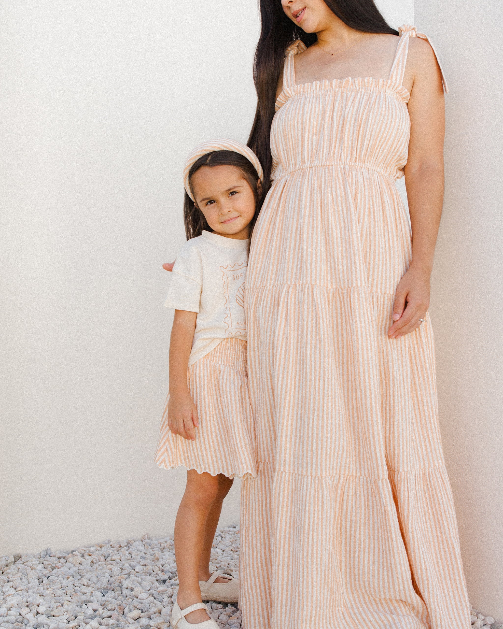 Delphina Dress | Grapefruit Stripe