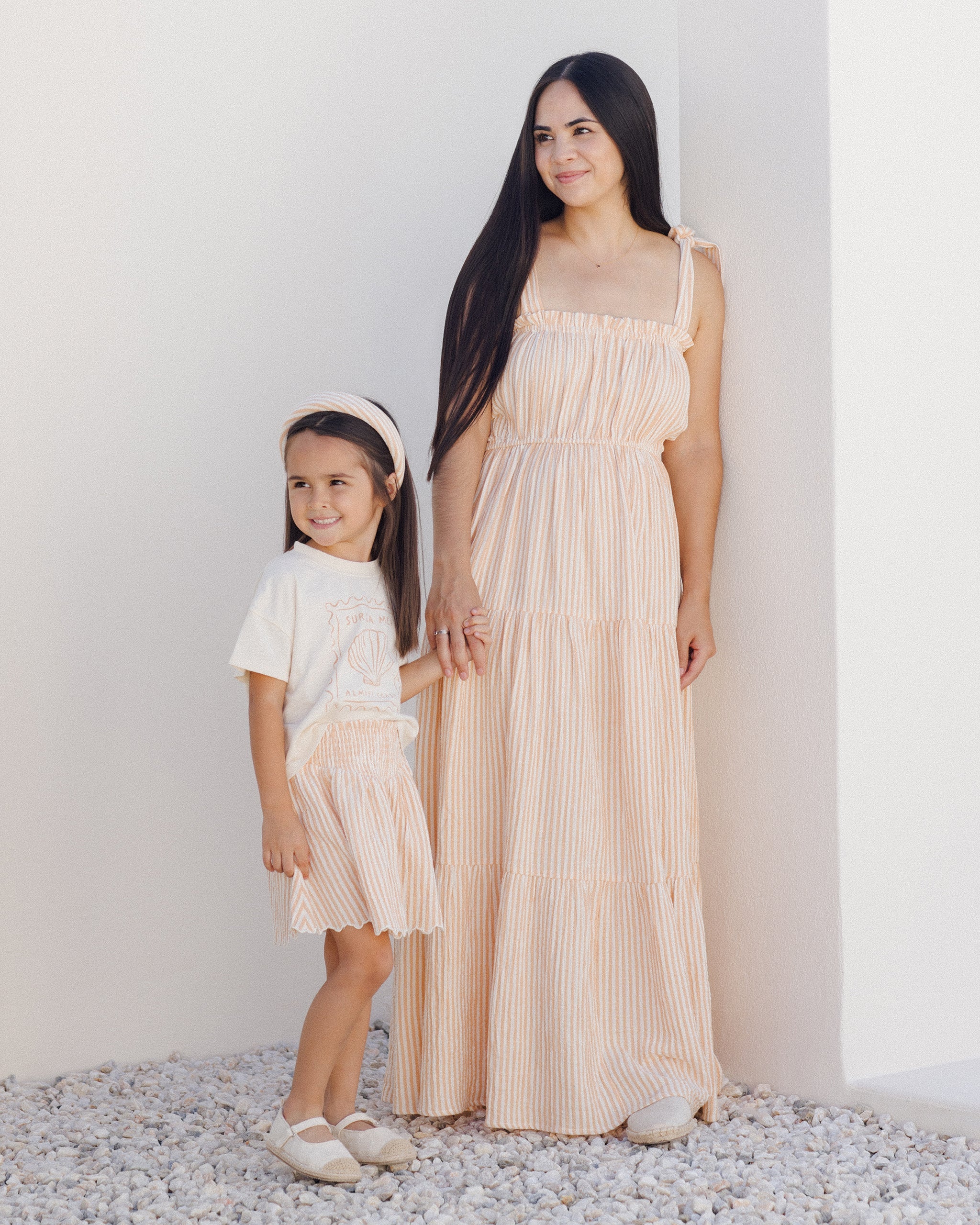 Delphina Dress | Grapefruit Stripe