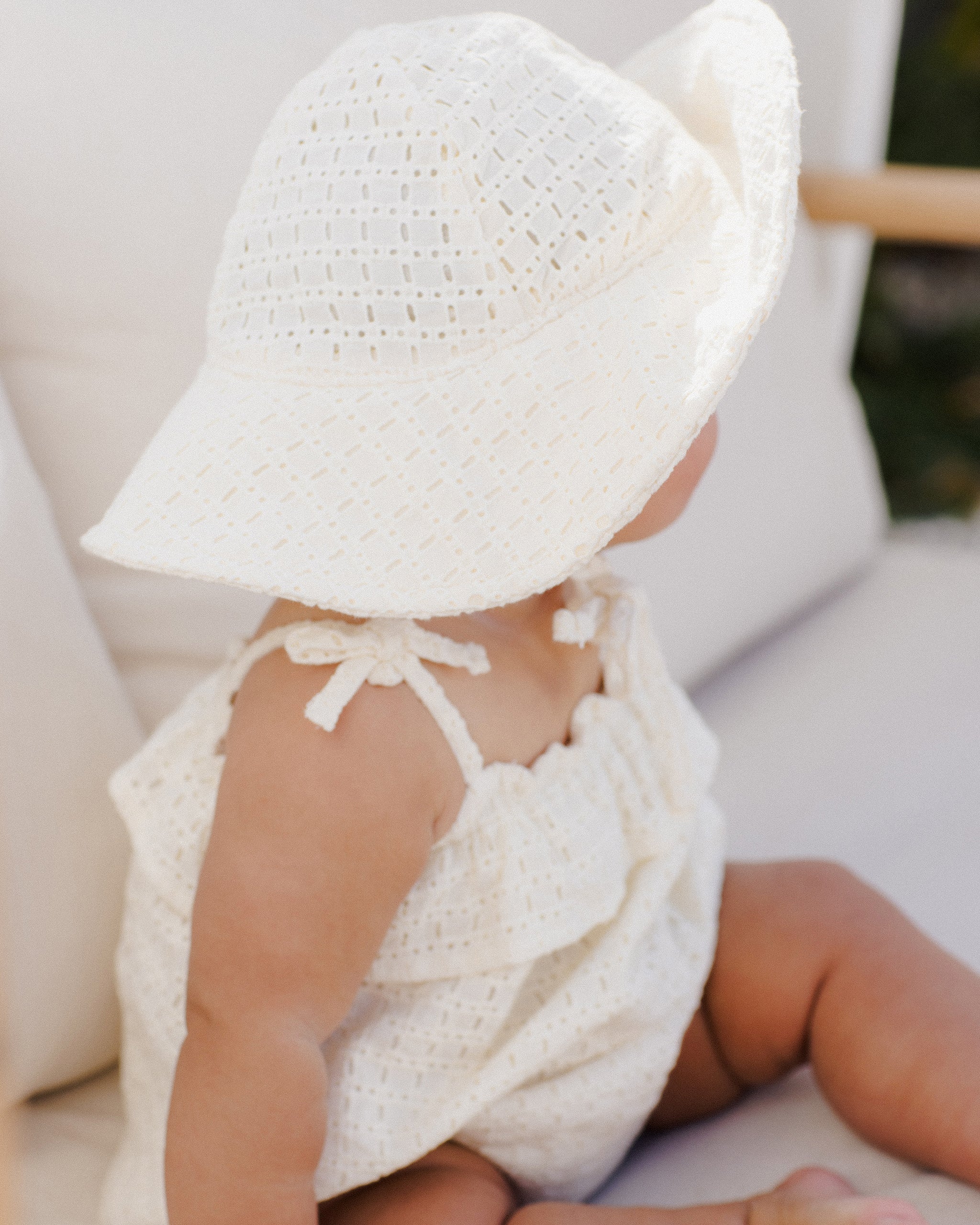 Ruffle Romper || Ivory