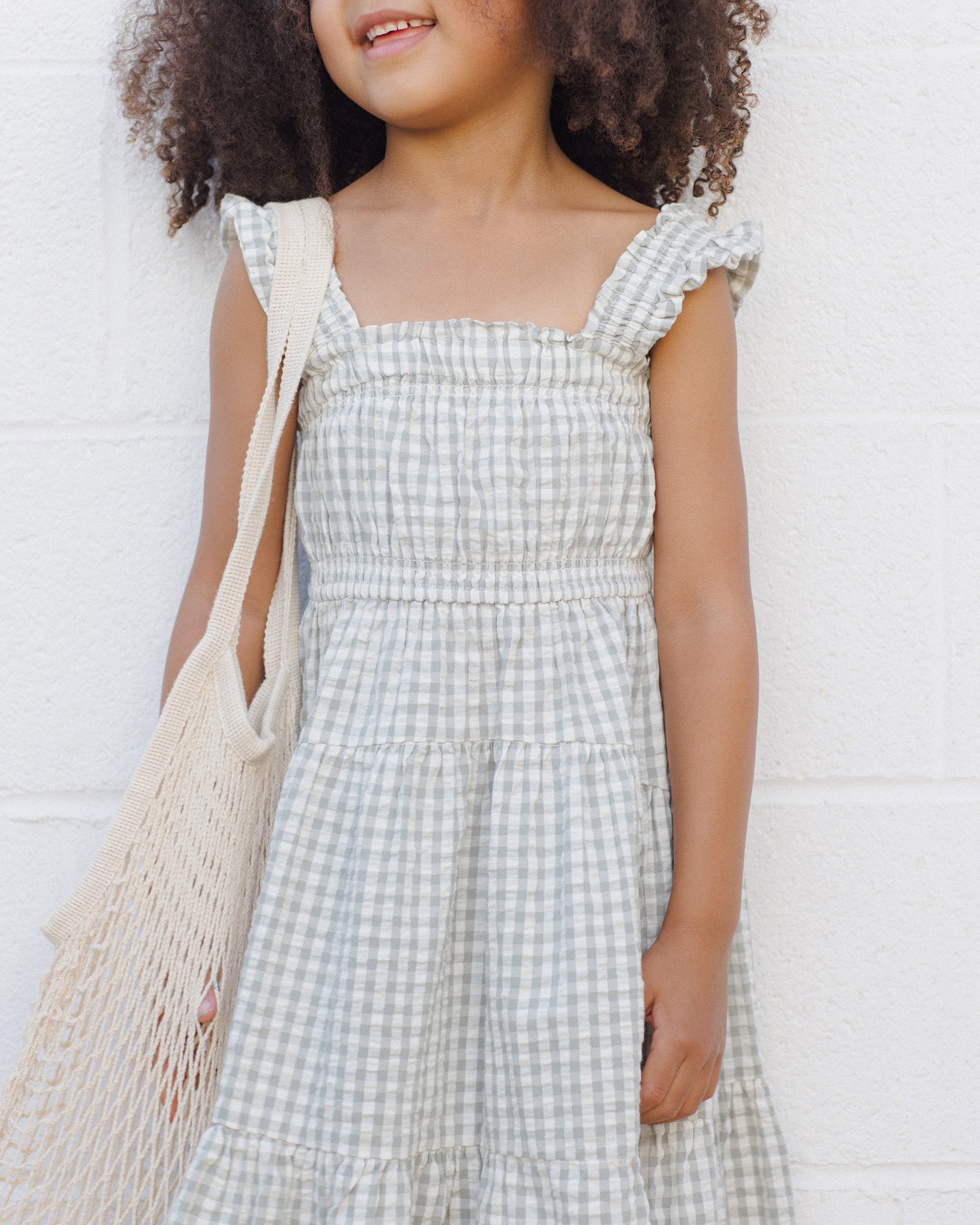 Josie Dress || Eucalyptus Gingham