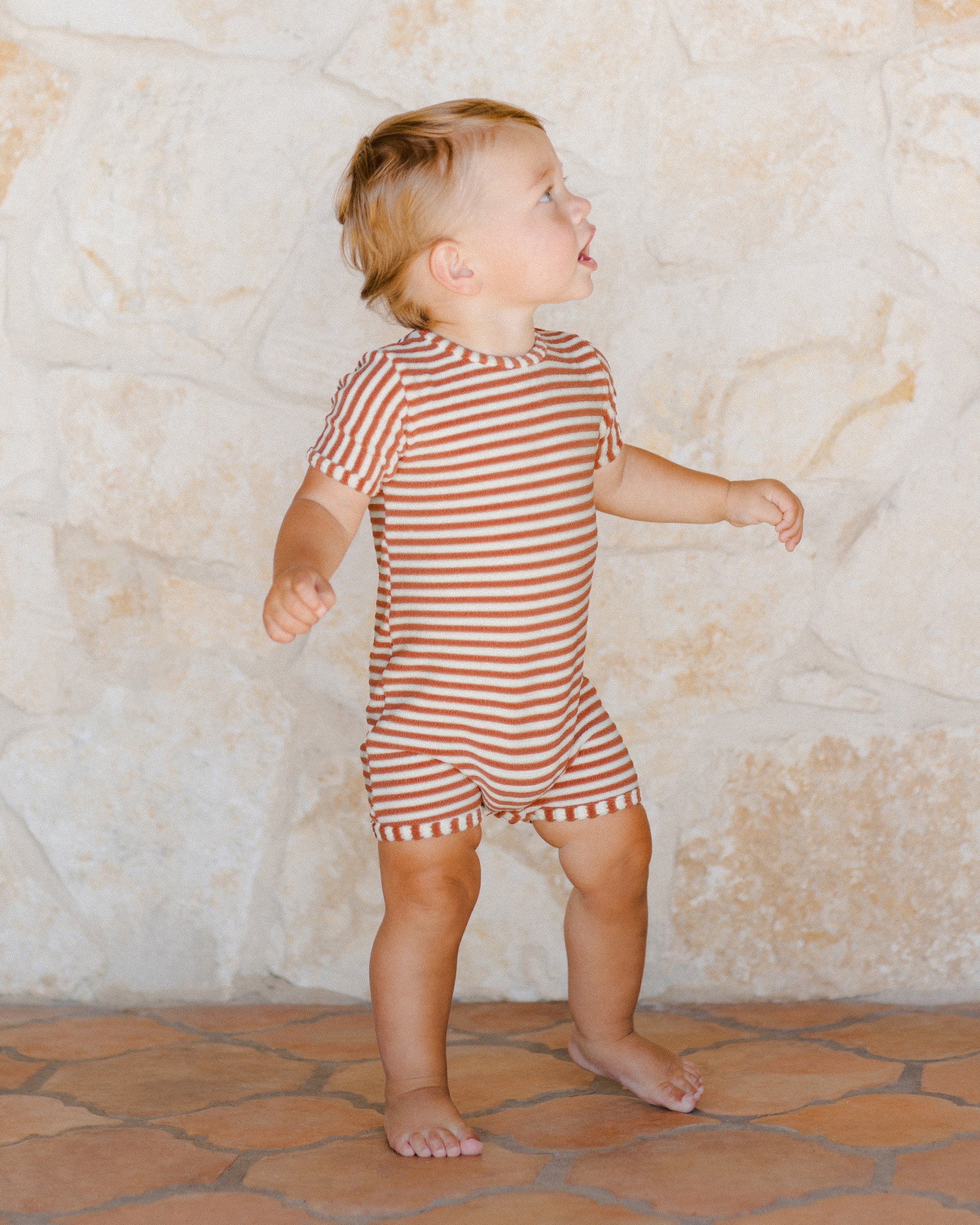 Shorty One-Piece || Poppy Stripe