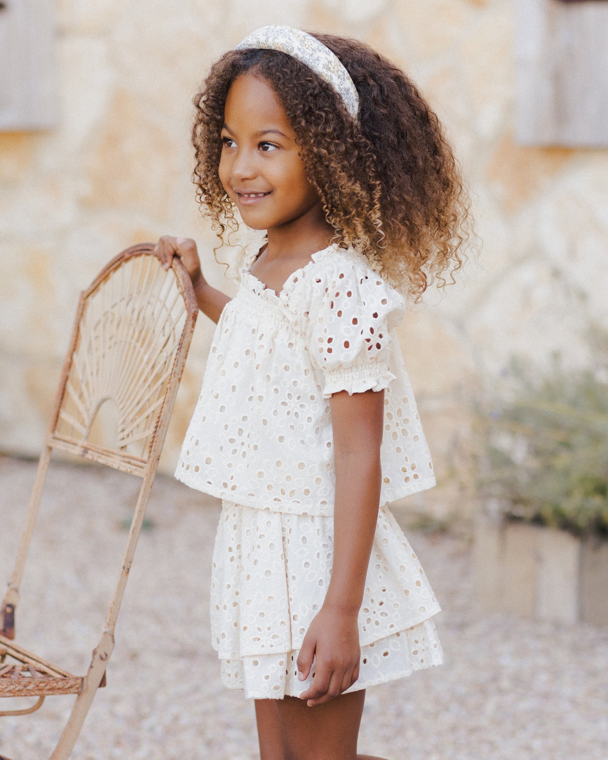 Rose Mini Skirt || Natural