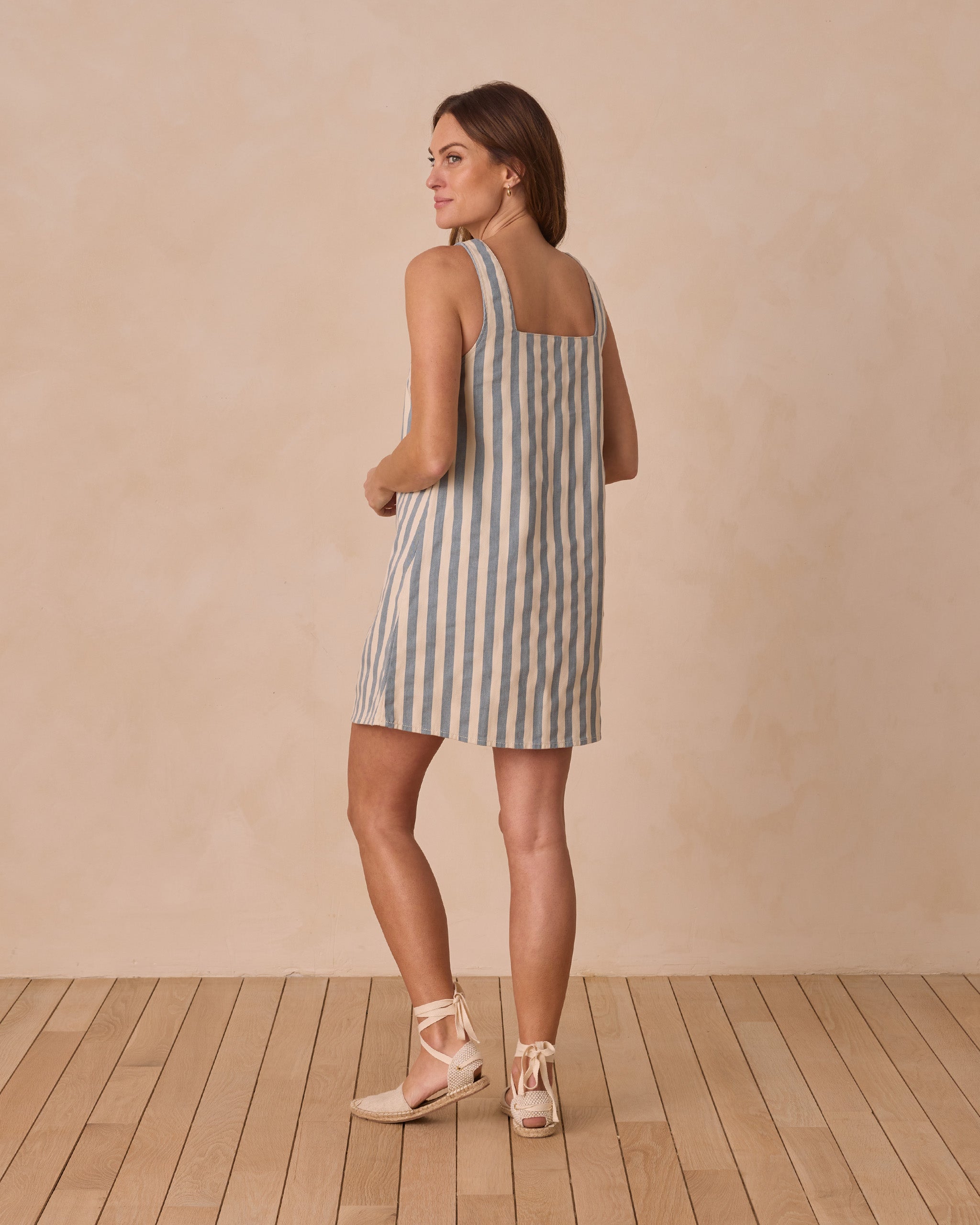 Kala Mini Dress || Ocean Stripe