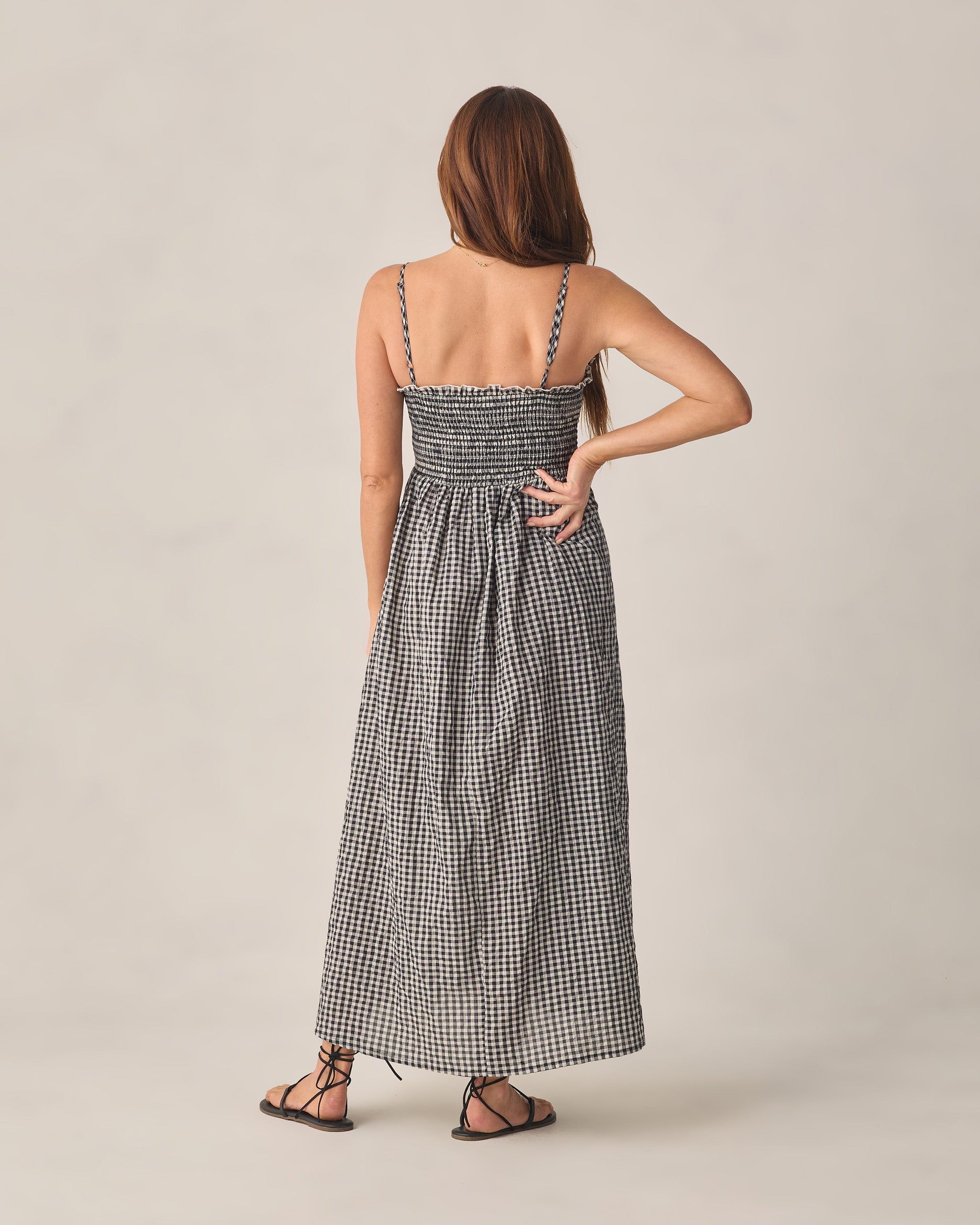 Women's Chrissy Dress Black Check - Rylee + Cru | Kids Clothes | Trendy Baby Clothes | Modern Infant Outfits |