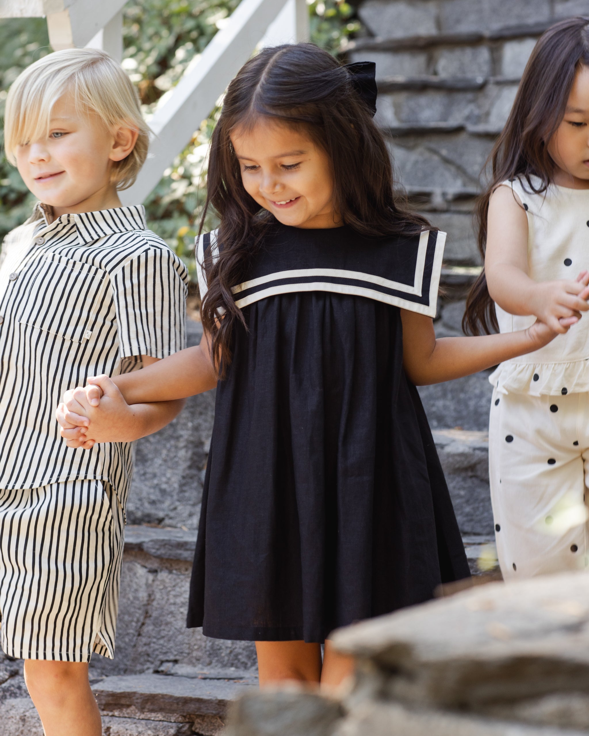 Sailor Dress Black - Rylee + Cru | Kids Clothes | Trendy Baby Clothes | Modern Infant Outfits |
