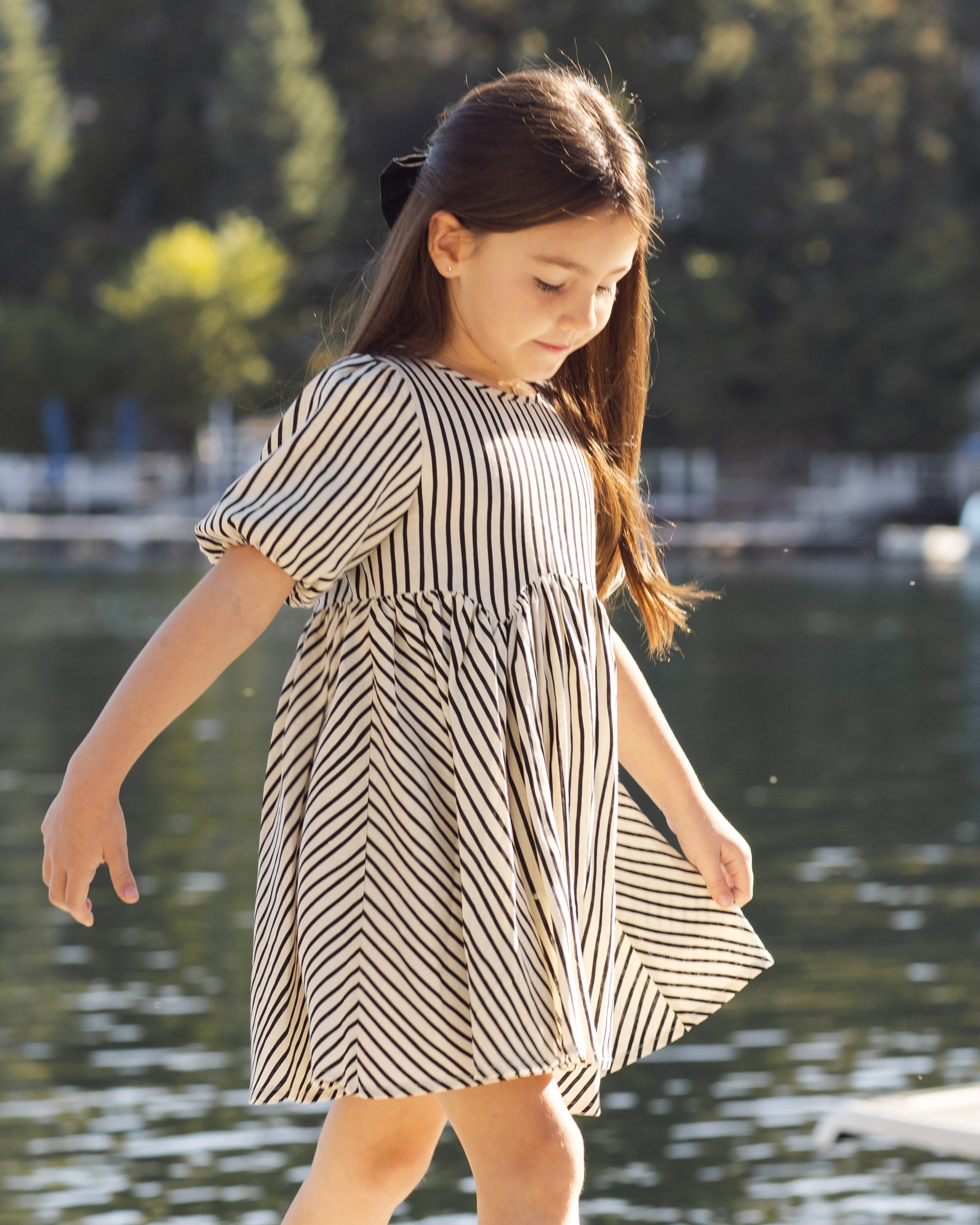 Oversized Bow Black - Rylee + Cru | Kids Clothes | Trendy Baby Clothes | Modern Infant Outfits |