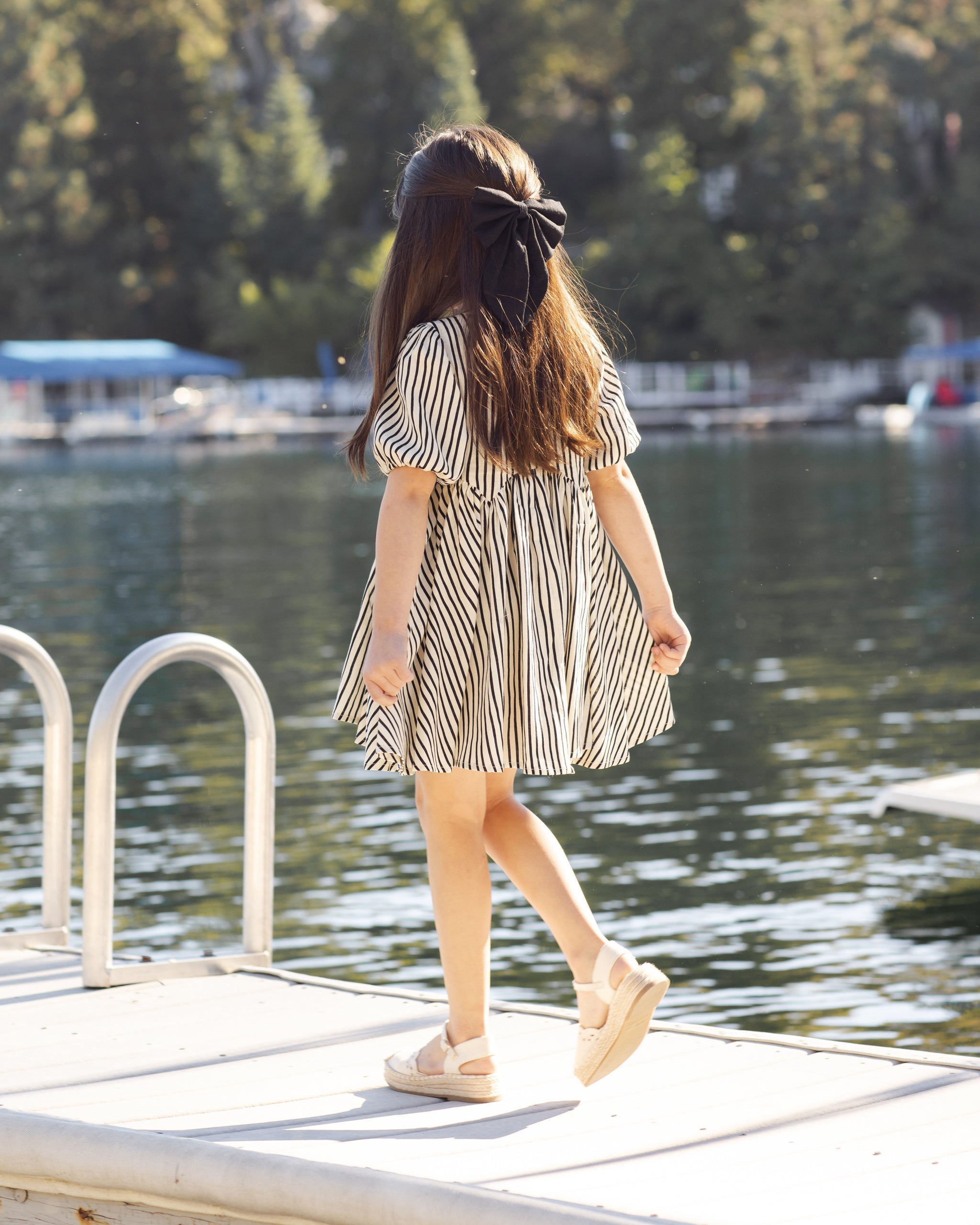 Oversized Bow Black - Rylee + Cru | Kids Clothes | Trendy Baby Clothes | Modern Infant Outfits |
