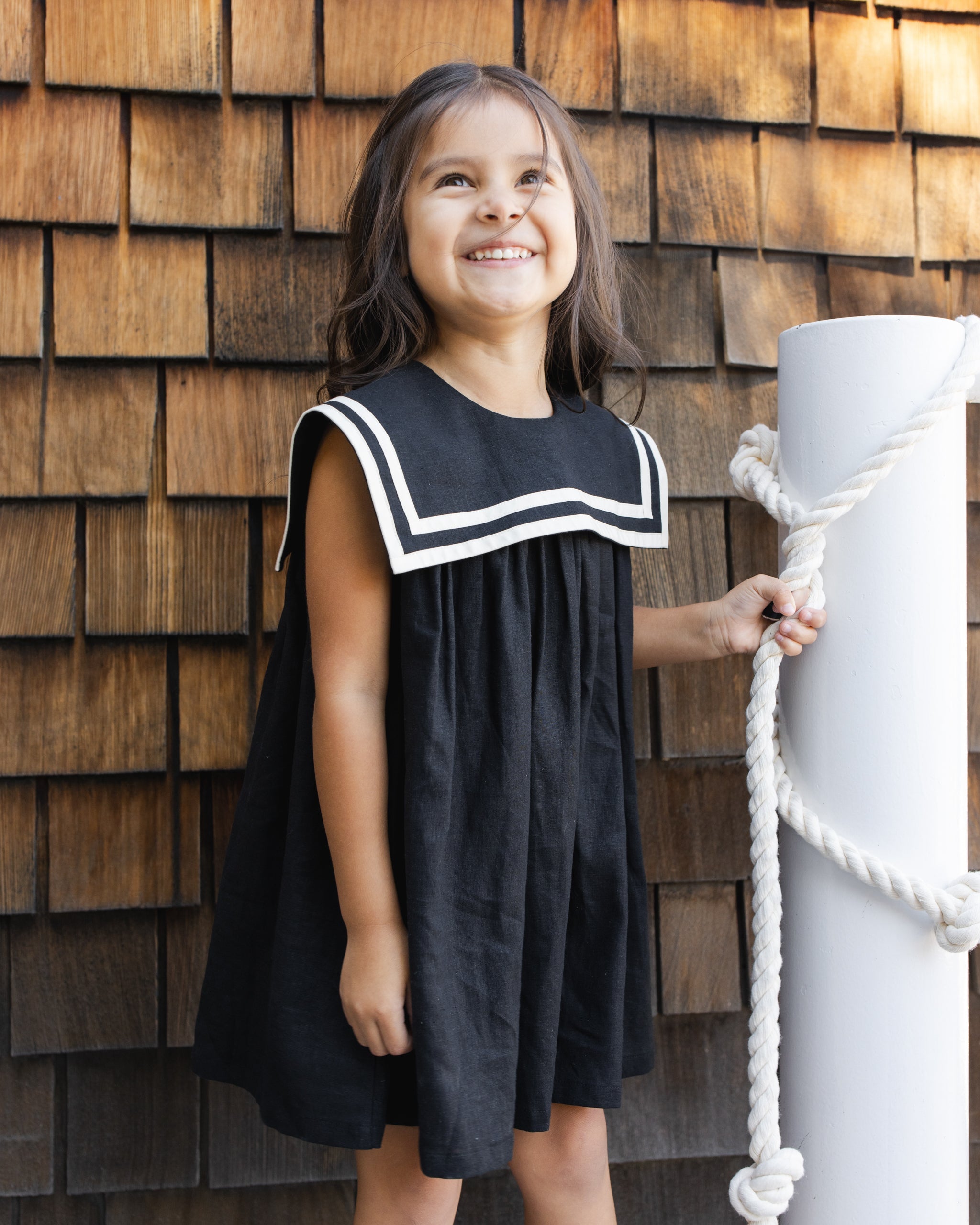 Sailor Dress Black - Rylee + Cru | Kids Clothes | Trendy Baby Clothes | Modern Infant Outfits |