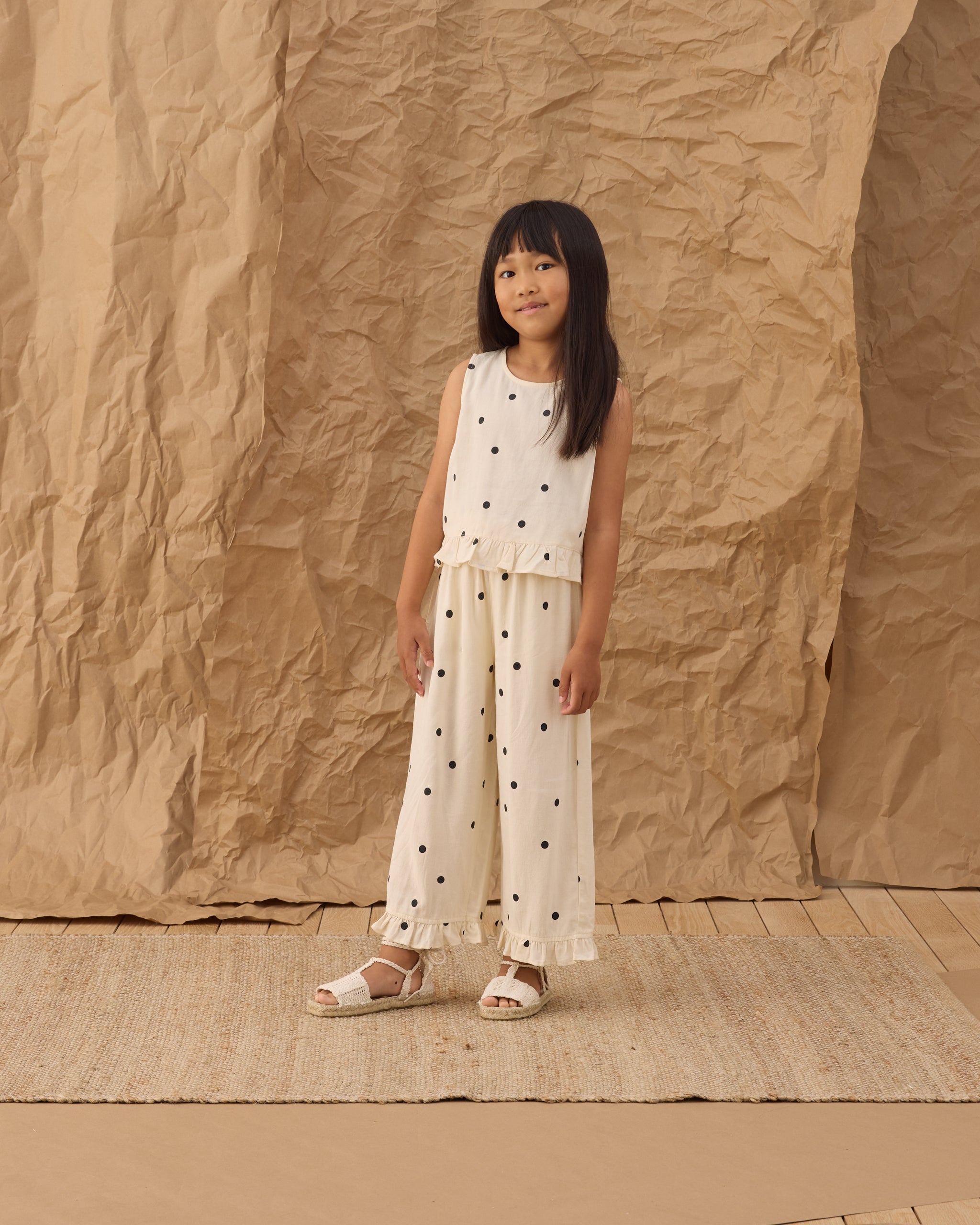 Wide Leg Pant Polka Dot - Rylee + Cru | Kids Clothes | Trendy Baby Clothes | Modern Infant Outfits |