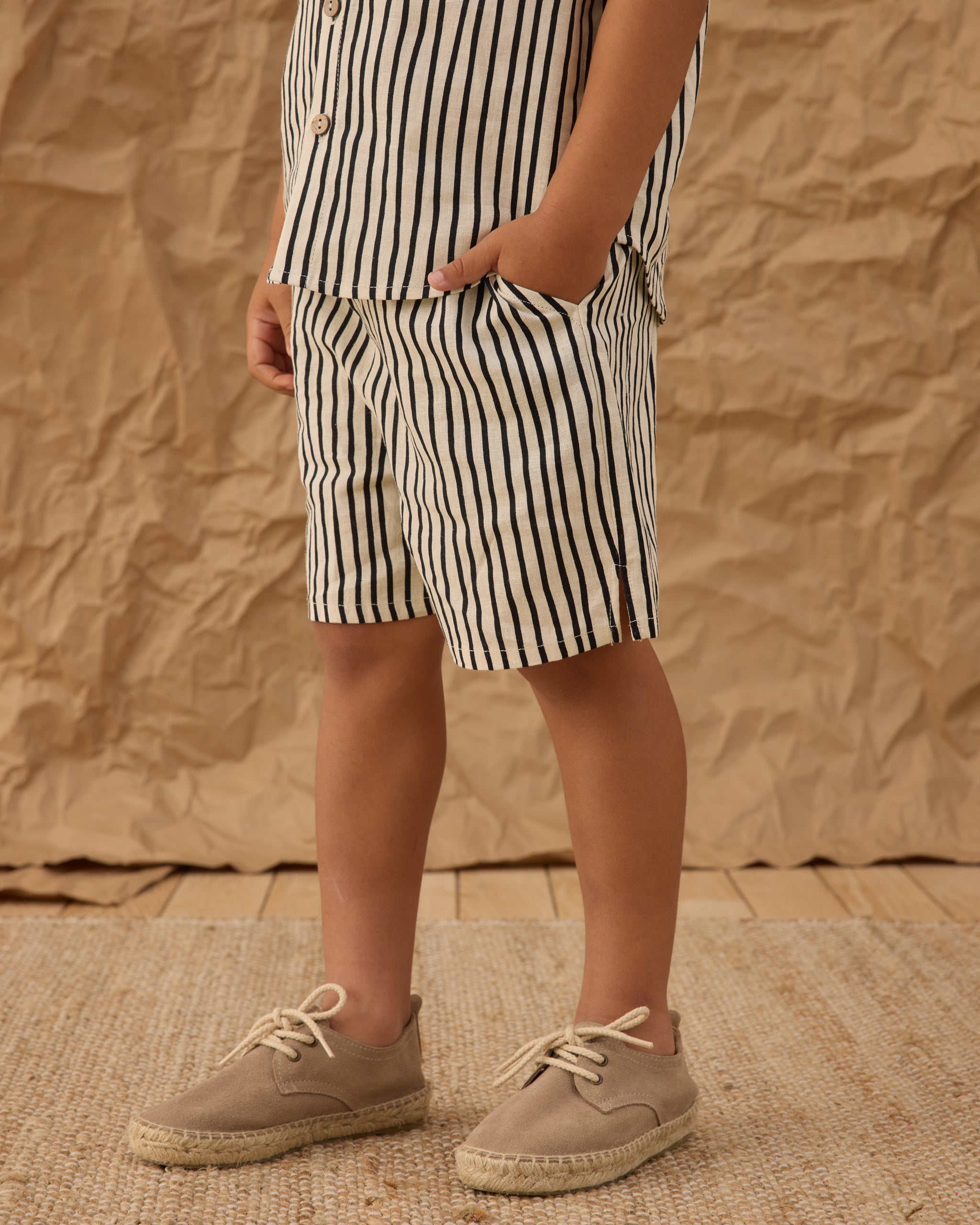 Perry Short Wavy Stripe - Rylee + Cru | Kids Clothes | Trendy Baby Clothes | Modern Infant Outfits |