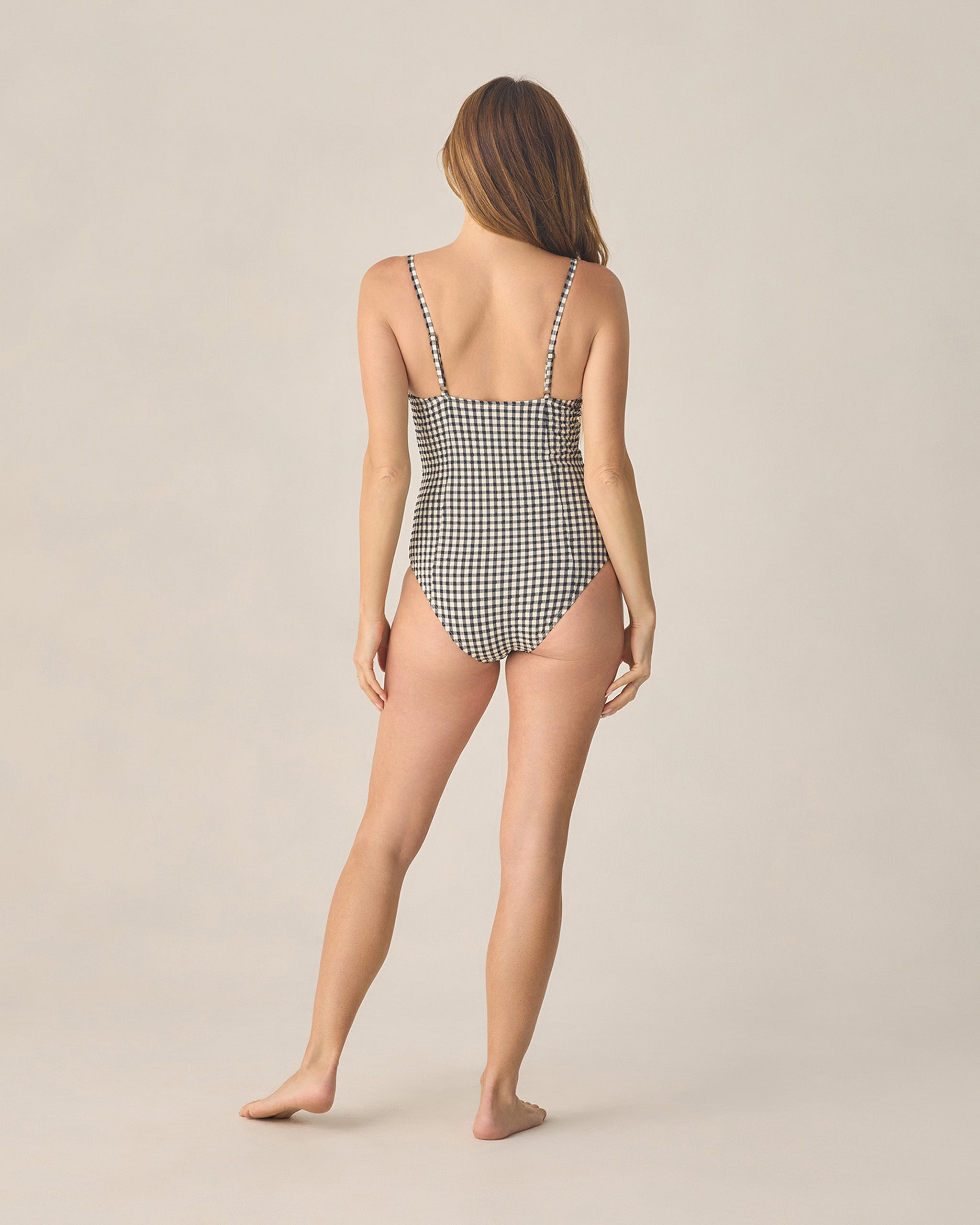 Women's Underwire One-Piece Black Gingham - Rylee + Cru | Kids Clothes | Trendy Baby Clothes | Modern Infant Outfits |