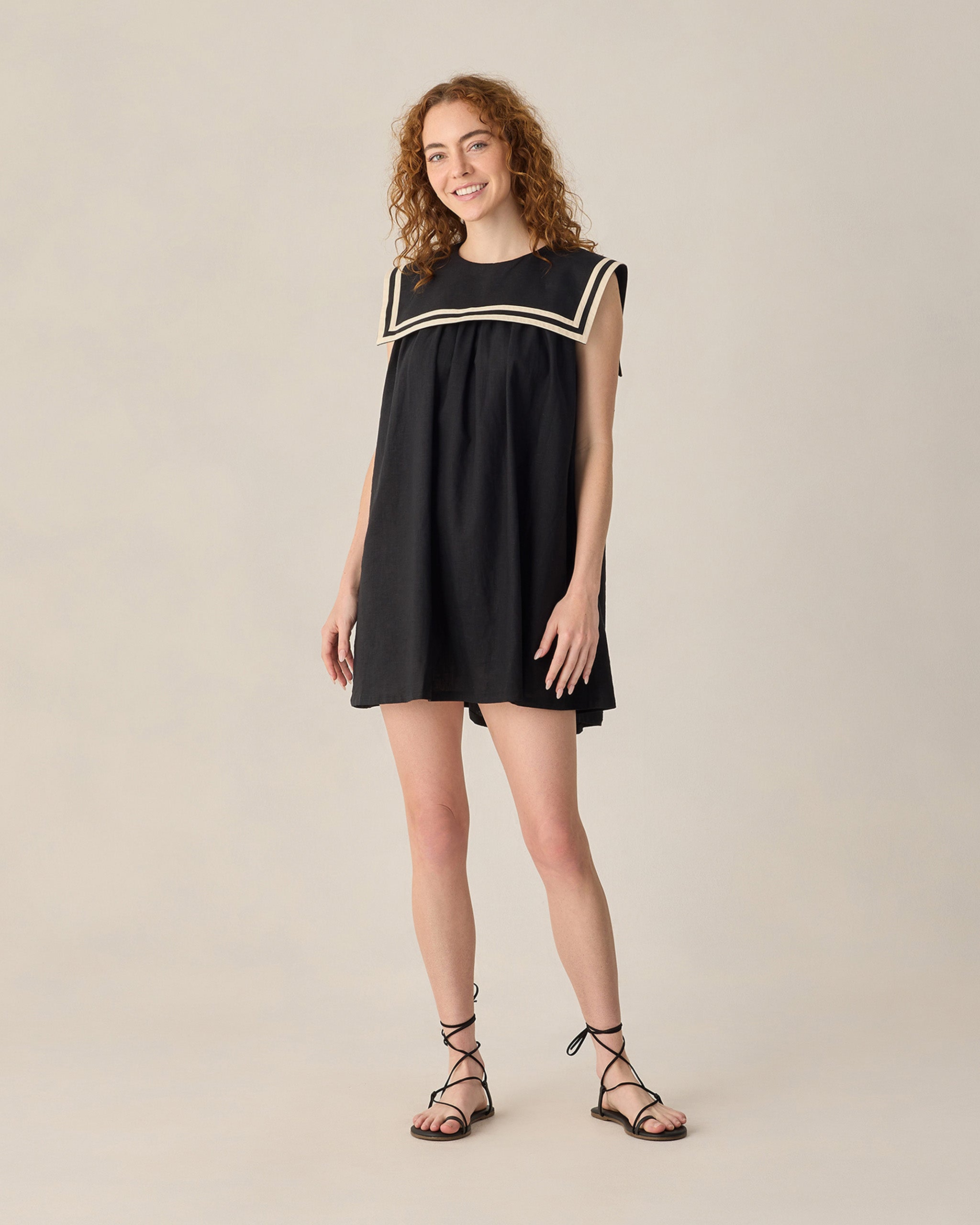 Women's Sailor Dress Black - Rylee + Cru | Kids Clothes | Trendy Baby Clothes | Modern Infant Outfits |
