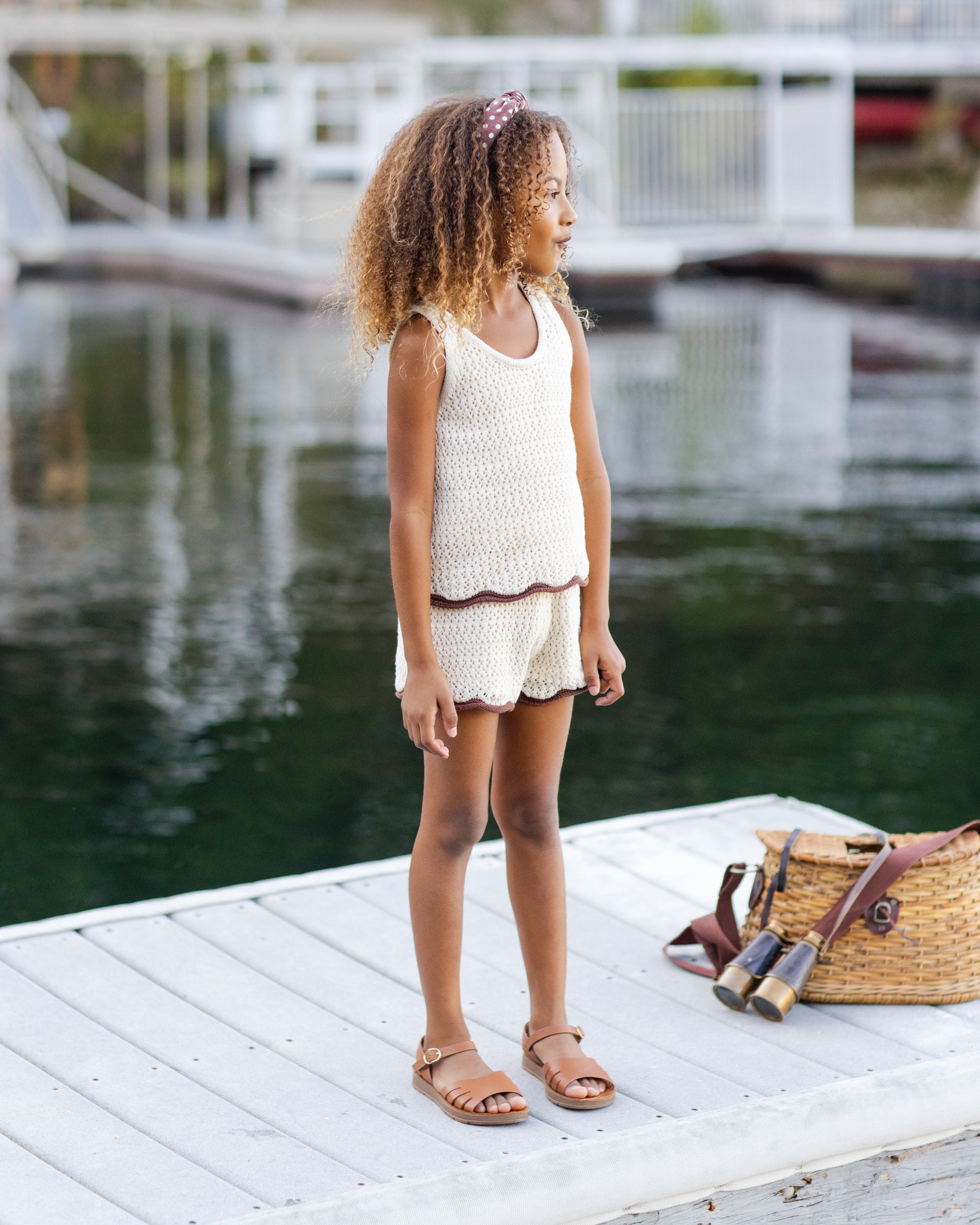 Crochet Tank Set Natural