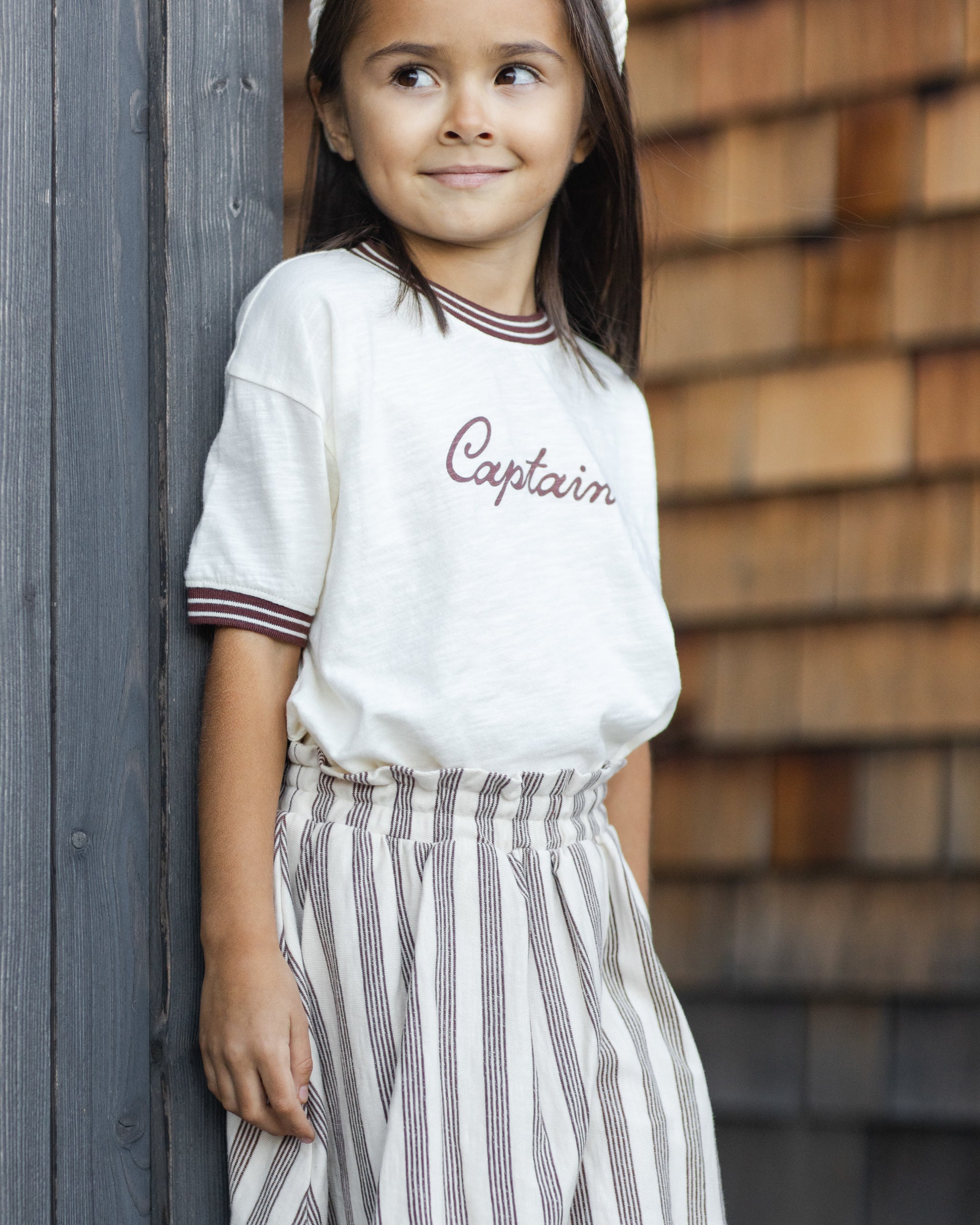 Sasha Skort Brown Stripe
