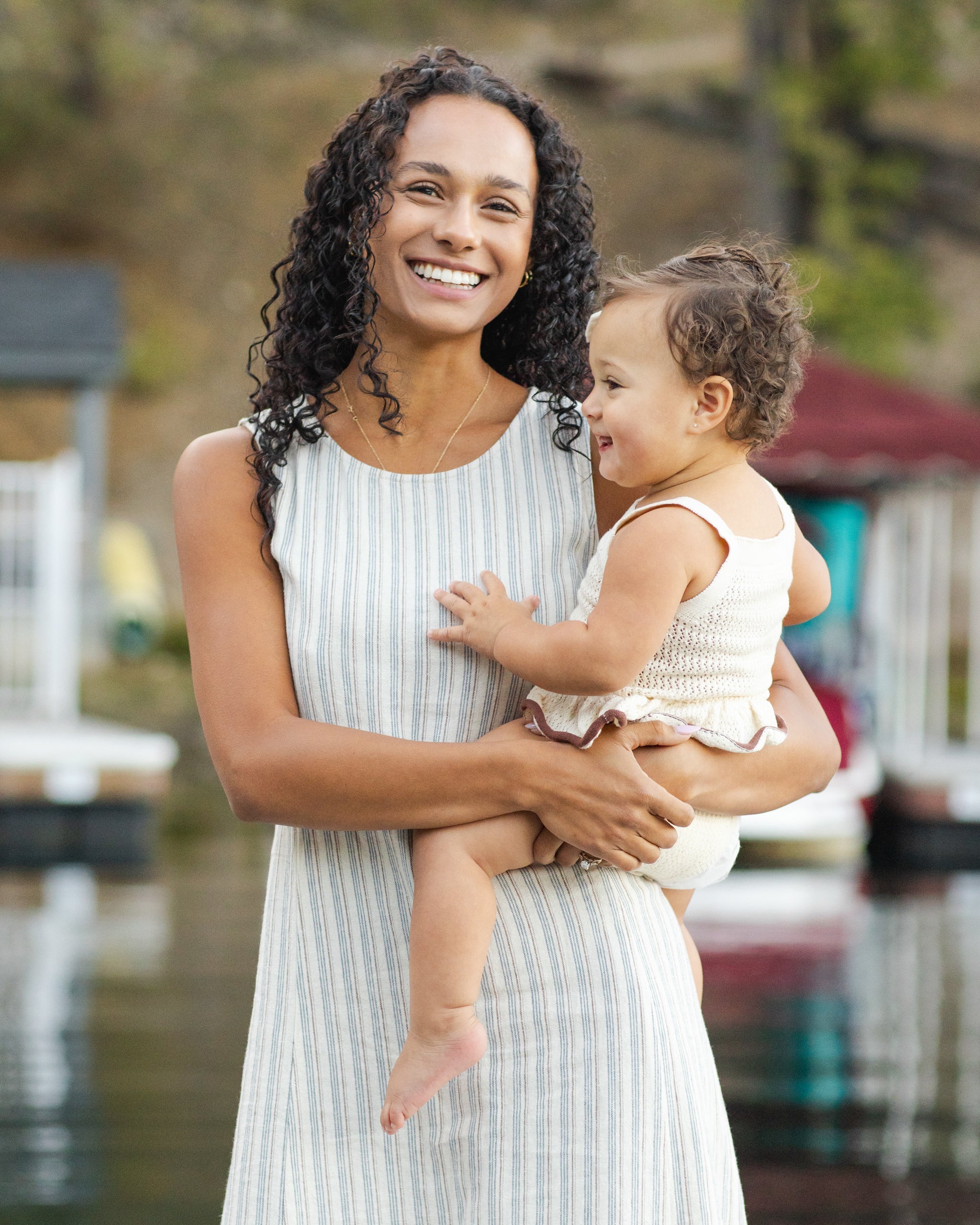 Women's Indi Midi Dress Nautical Stripe