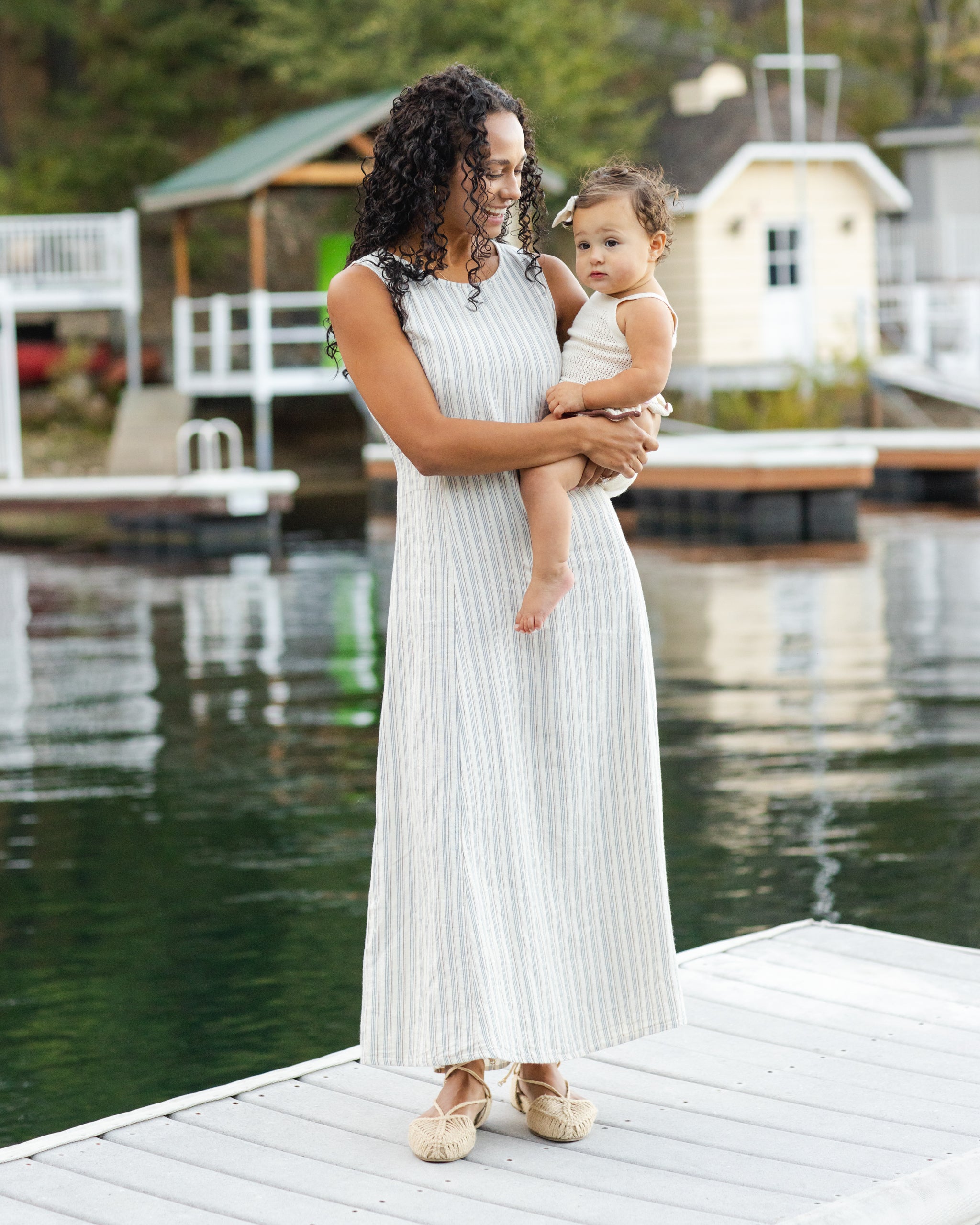 Women's Indi Midi Dress Nautical Stripe