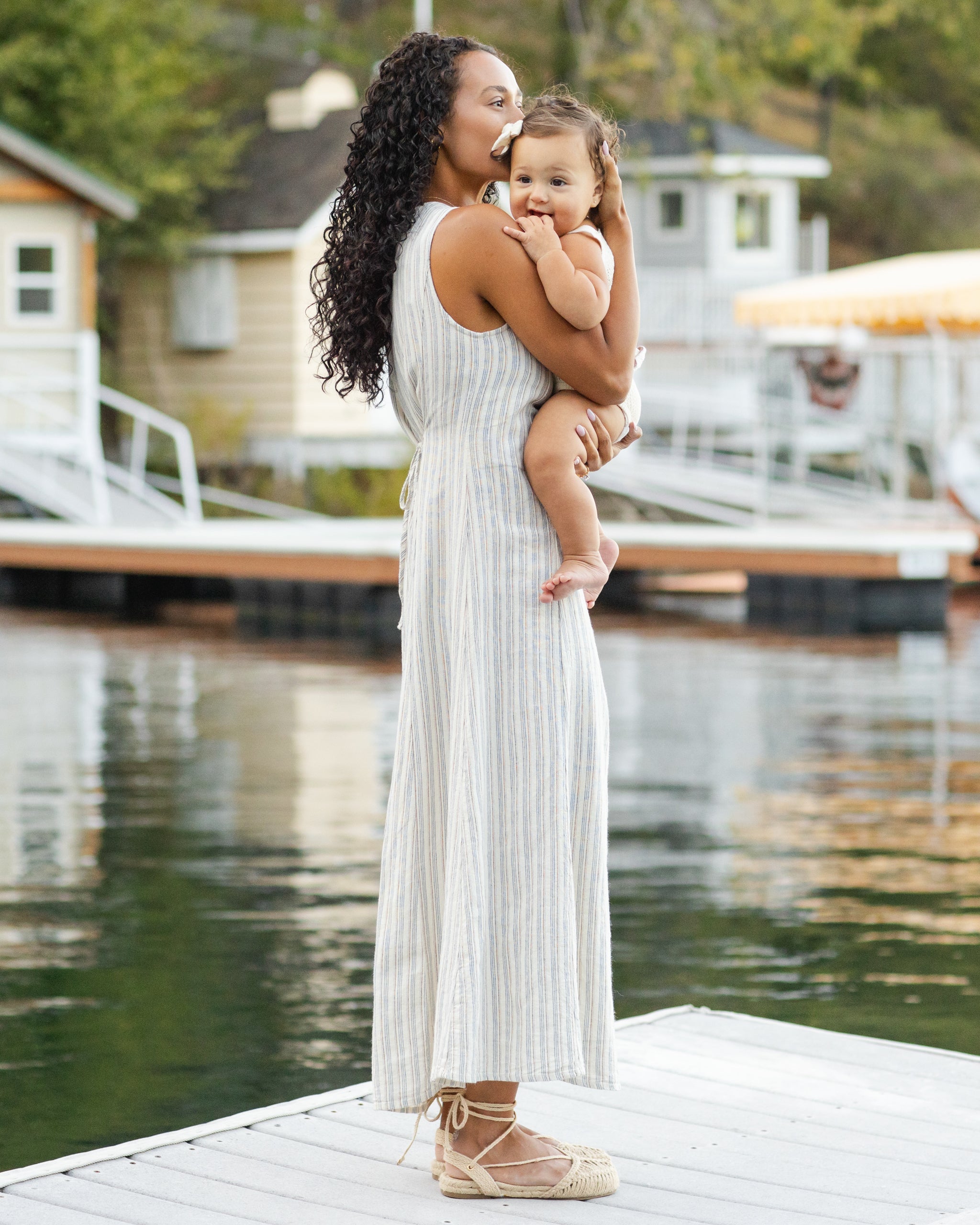 Women's Indi Midi Dress Nautical Stripe