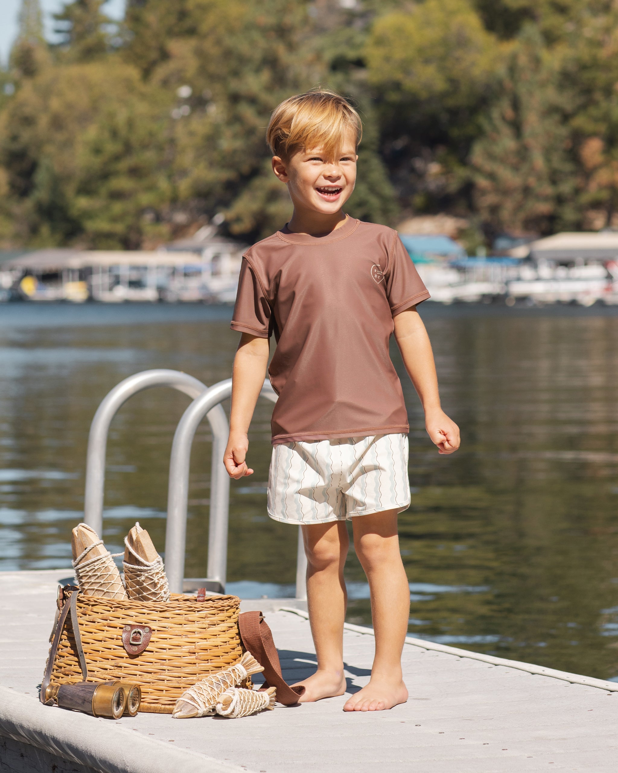 Short Sleeve Rashguard Chocolate