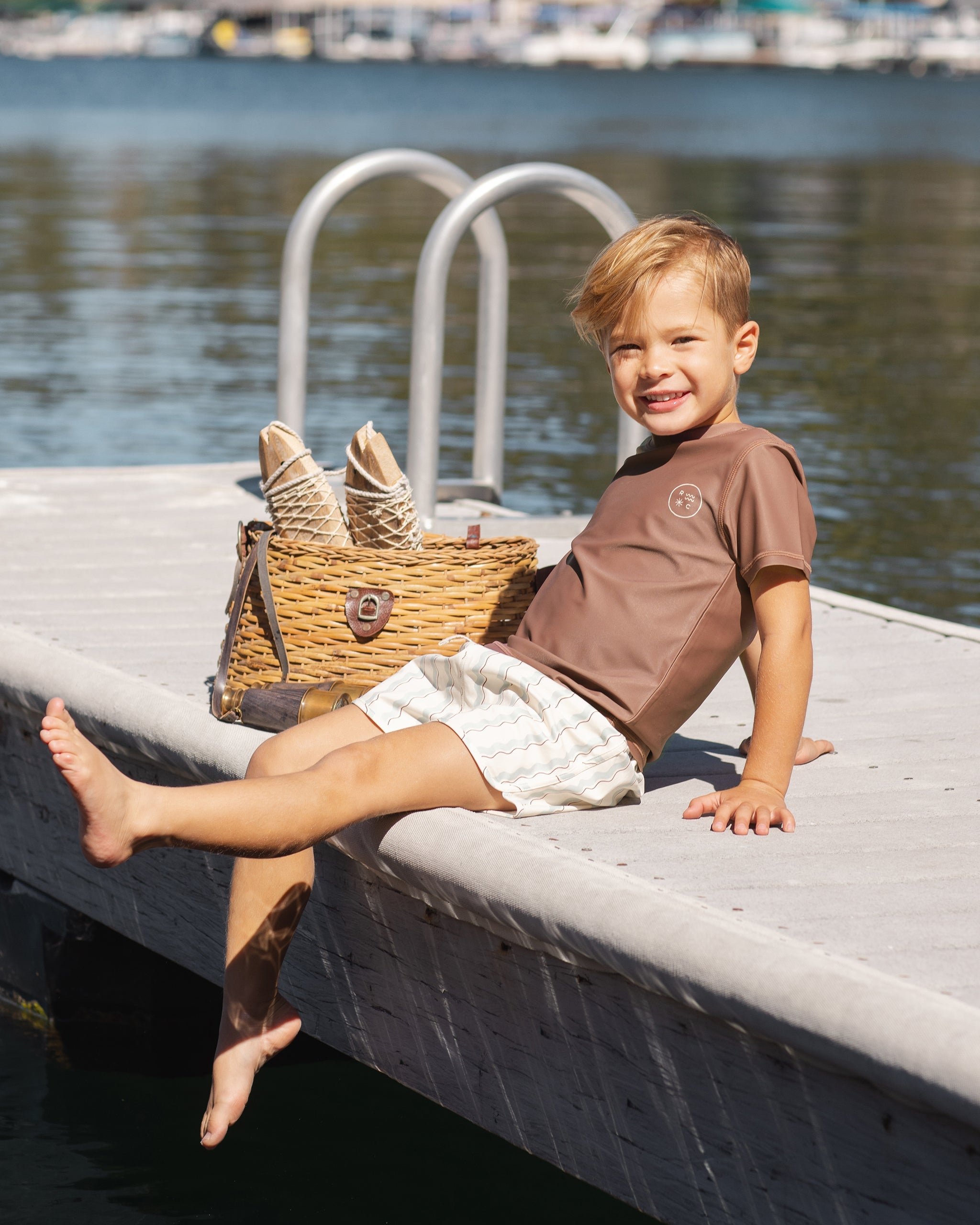 Short Sleeve Rashguard Chocolate