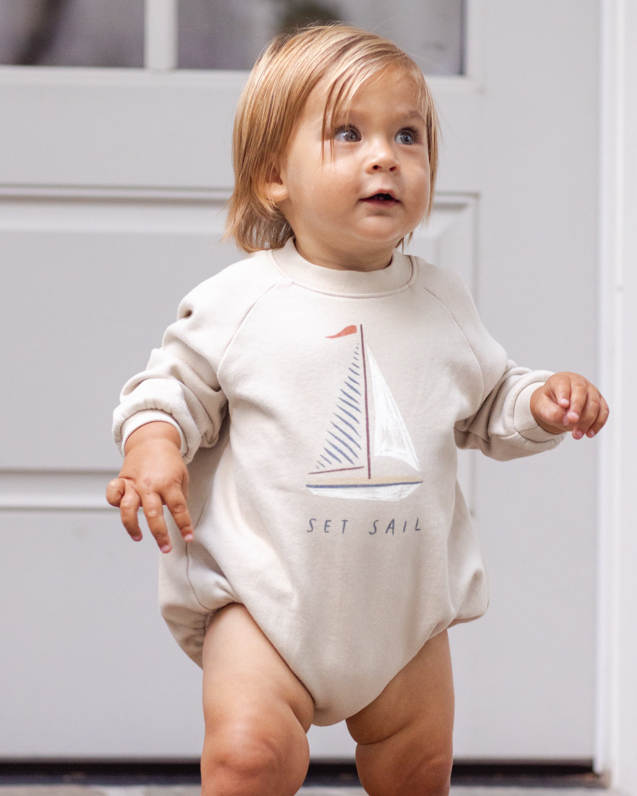 Crewneck Romper Set Sail
