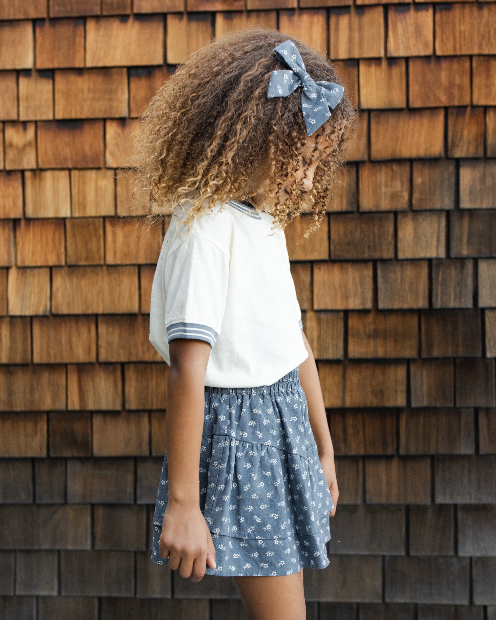 Tiered Mini Skirt Ditsy