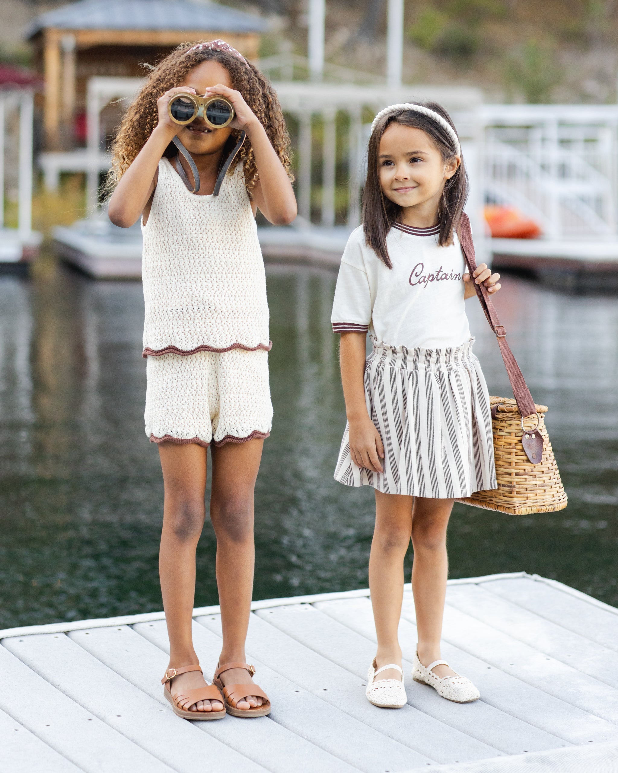 Sasha Skort Brown Stripe