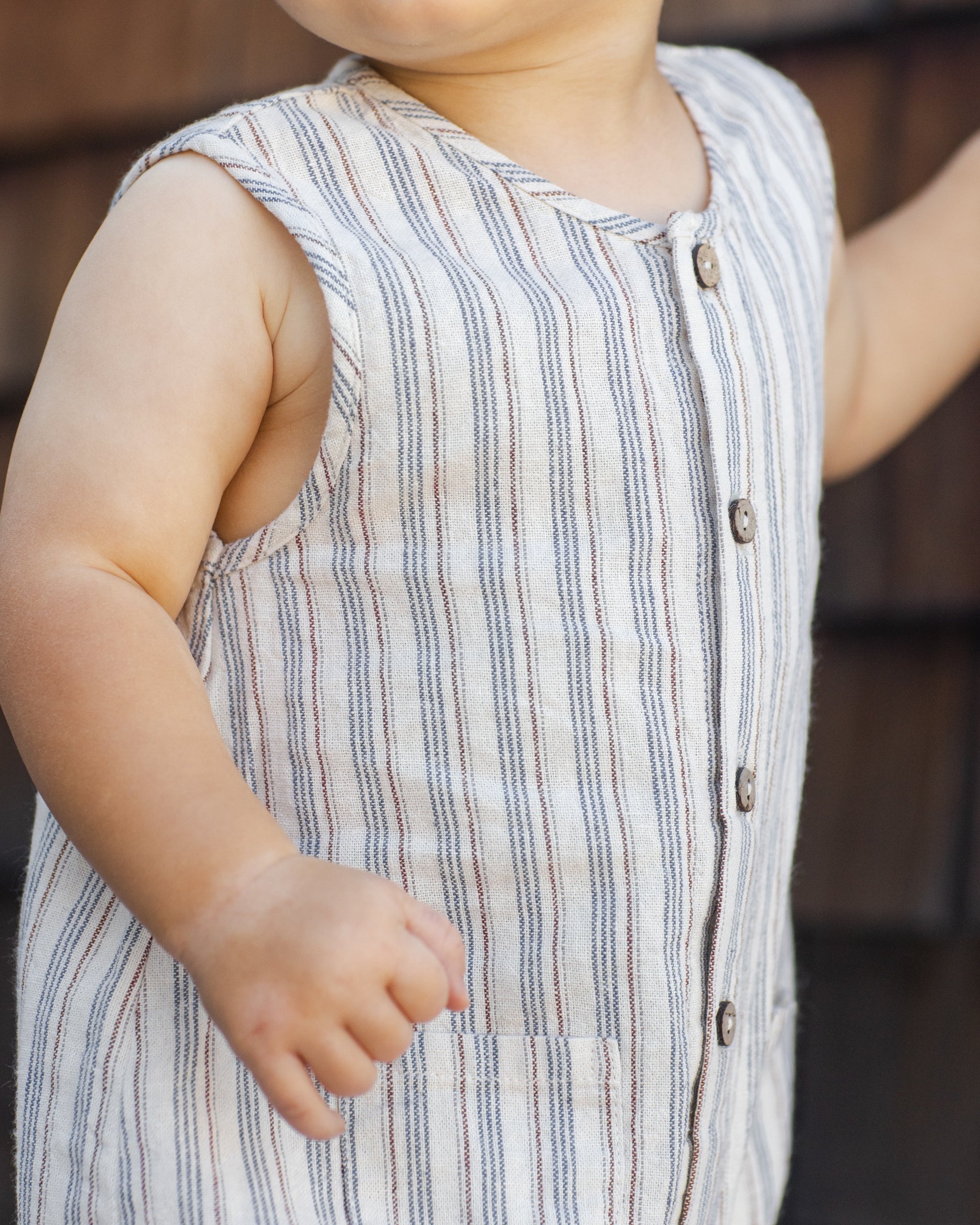 Woven Jumpsuit Nautical Stripe