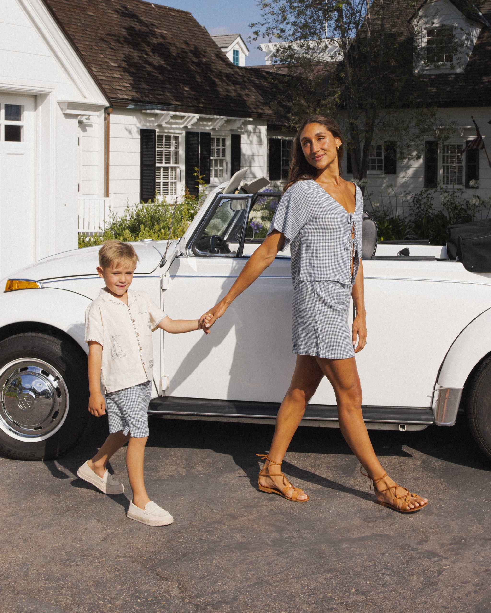 Women's Juniper Set Marine Gingham