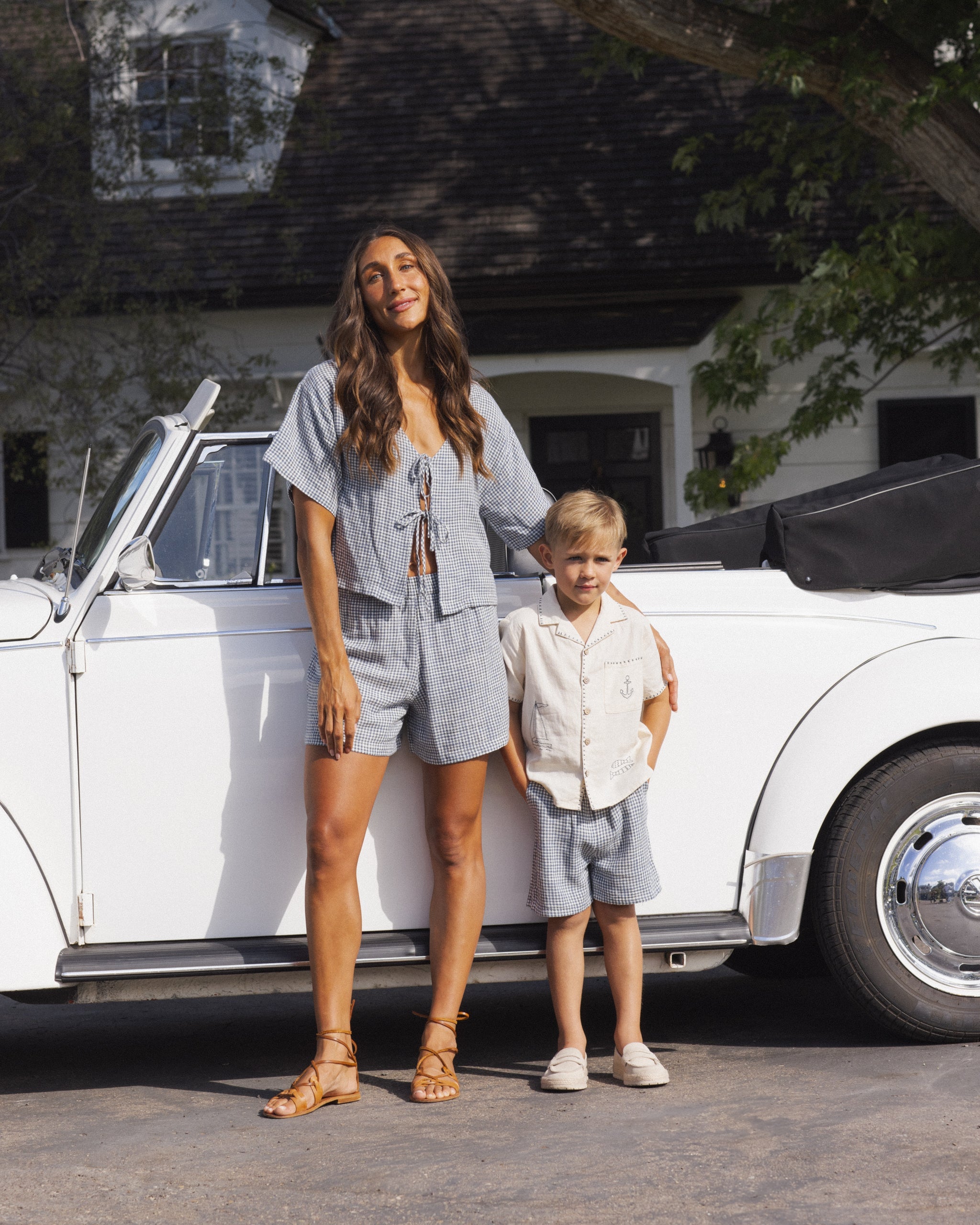 Women's Juniper Set Marine Gingham